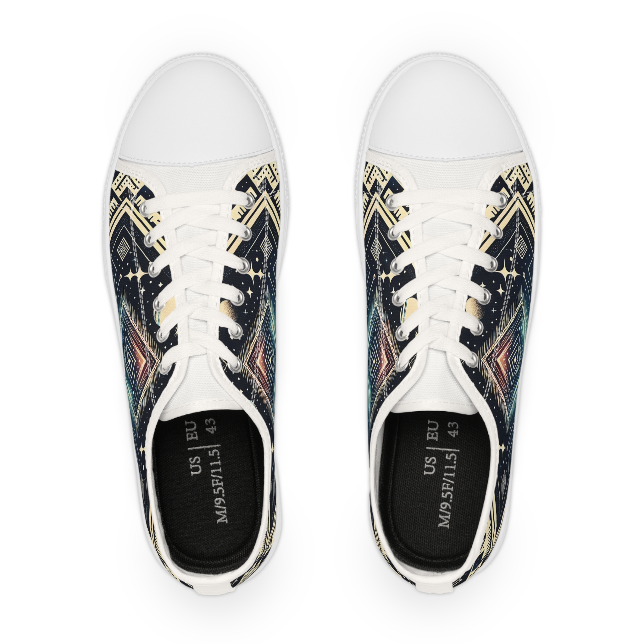 Turq Nebulos - Men's Lowtop Sneakers - Image 6