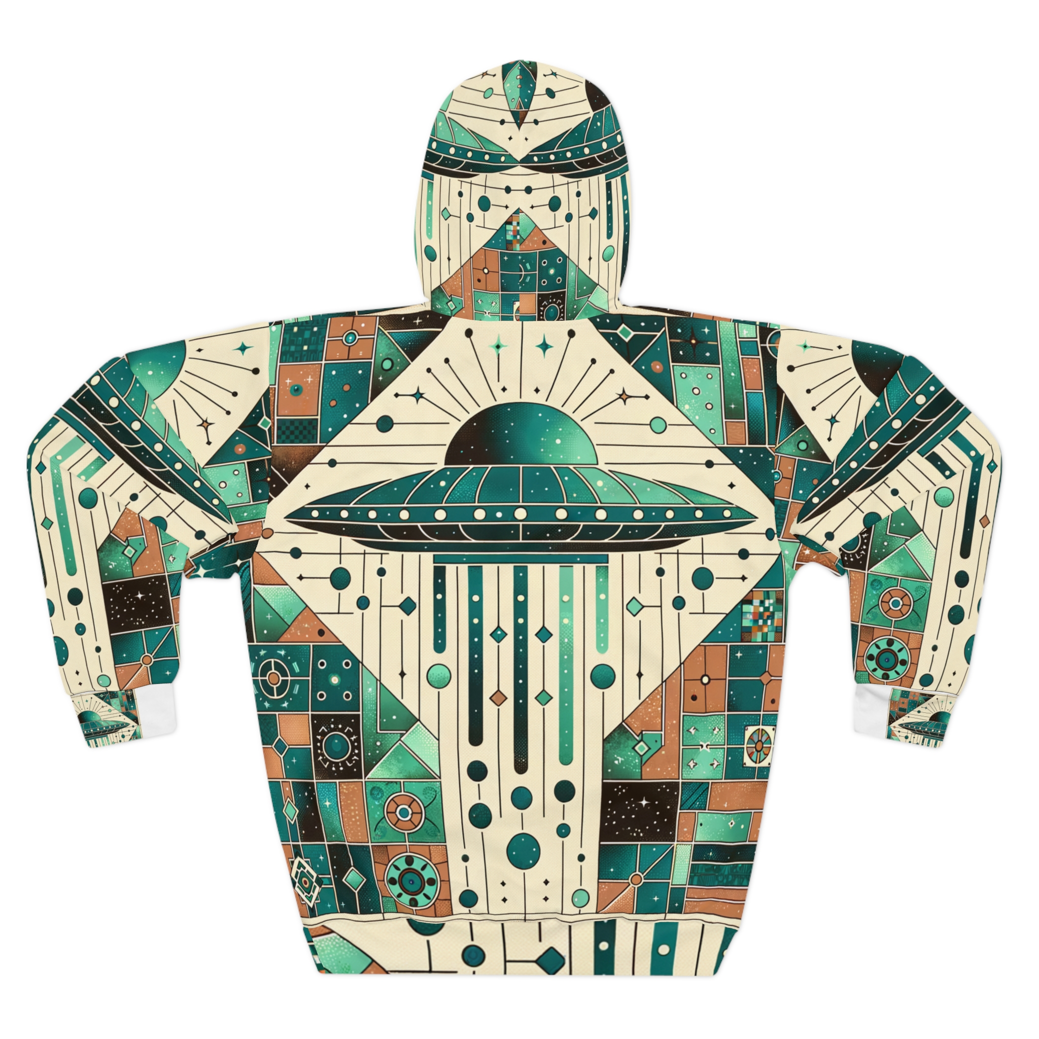 Galactic Voyager UFO Hoodie — Ivory Ray - Image 2