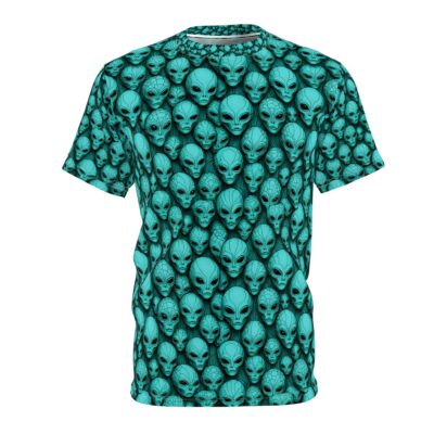 Unisex Alien Pattern Tee - Unique Sci-Fi Graphic T-Shirt for Extraterrestrial Enthusiasts