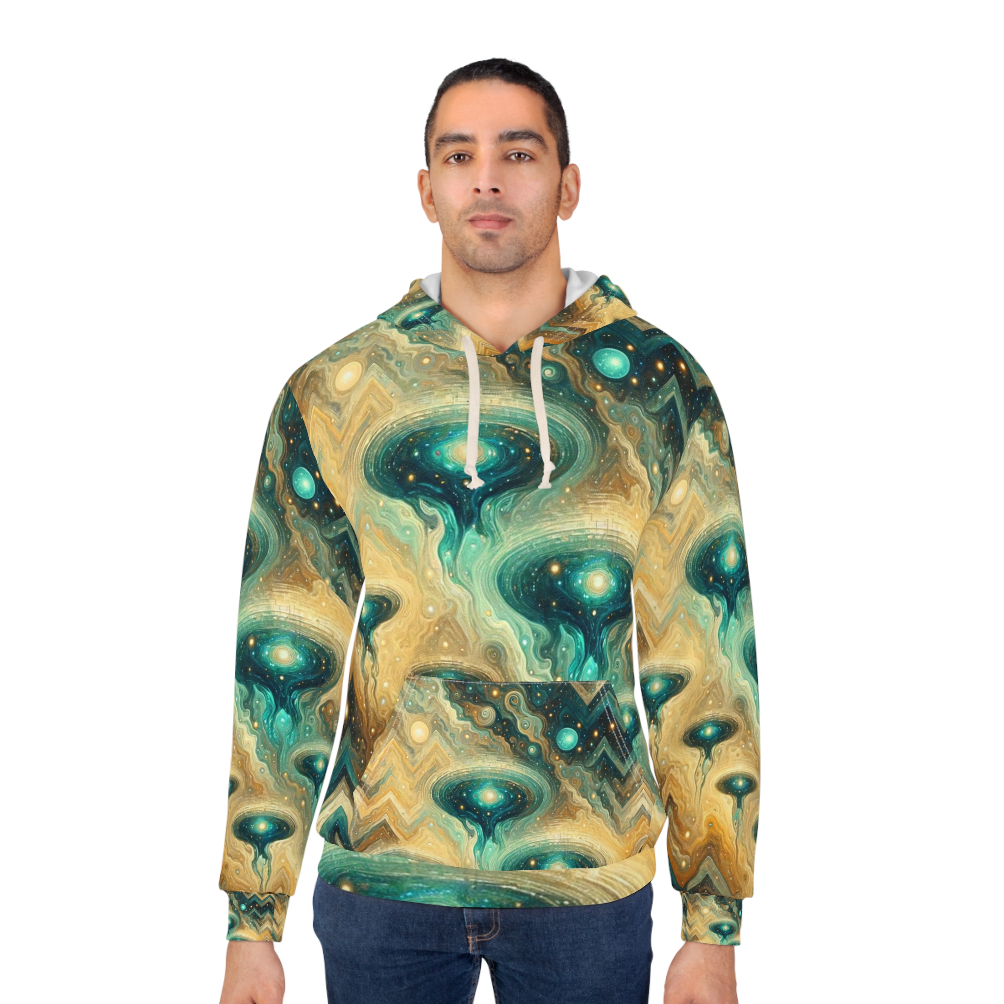 Abstract Deep Space Hoodie - Image 4