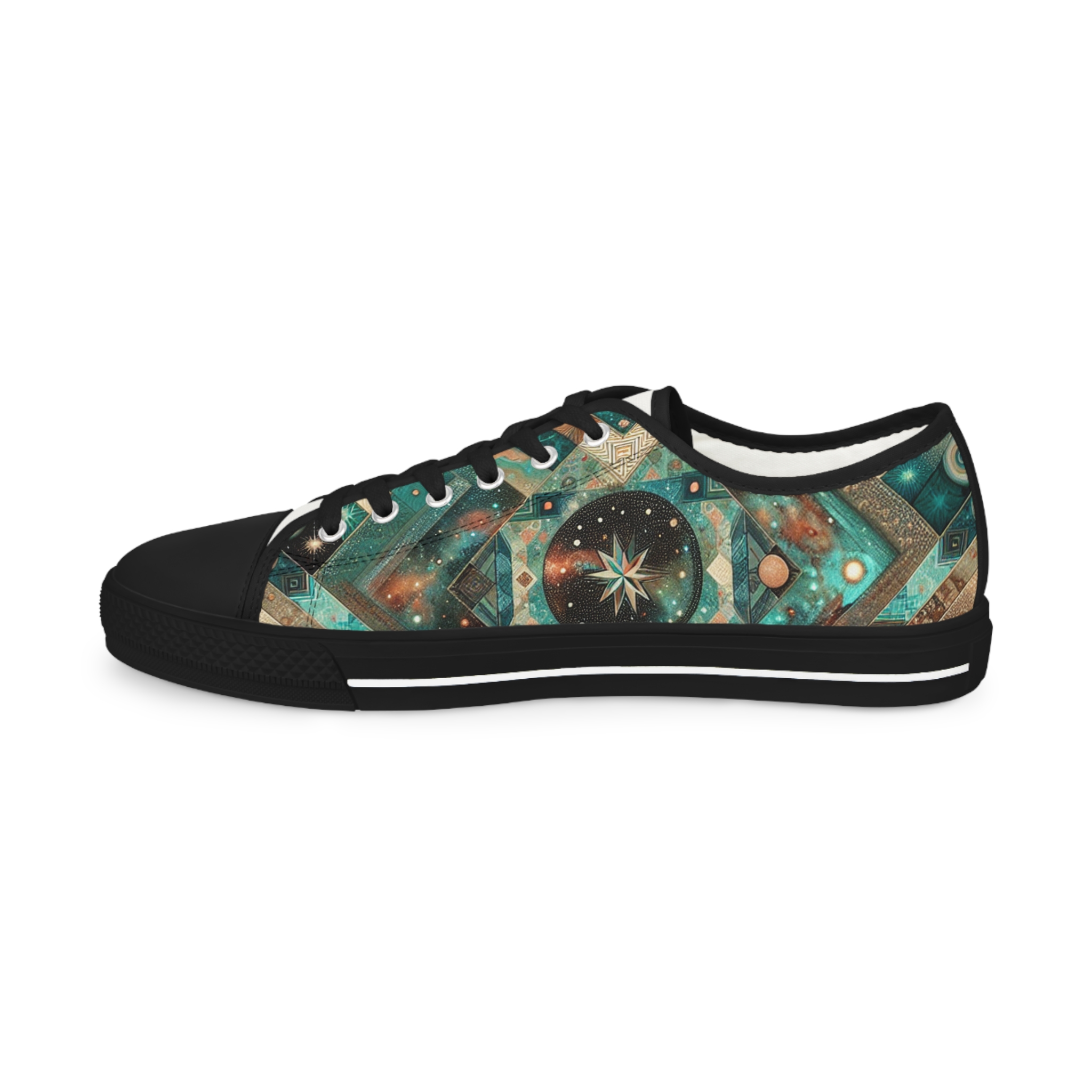 Turquoisian Zephyria - Men's Lowtop Sneakers - Image 4
