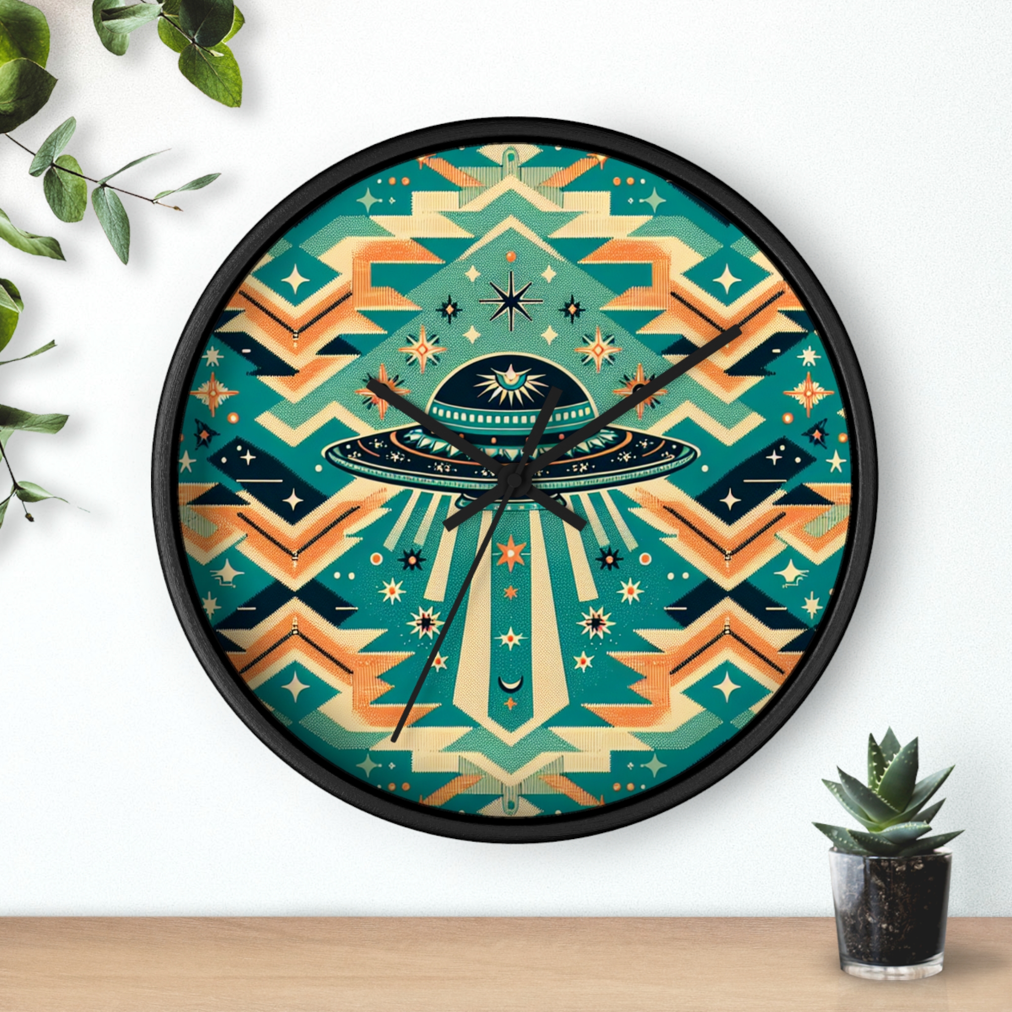 Turq Nebulon Clock — Peach Banner - Image 3