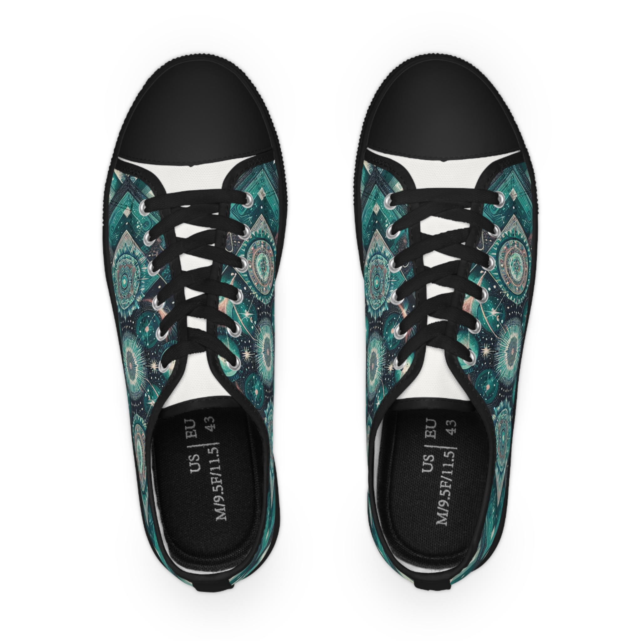 Turquois Nebulite - Men's Lowtop Sneakers - Image 6