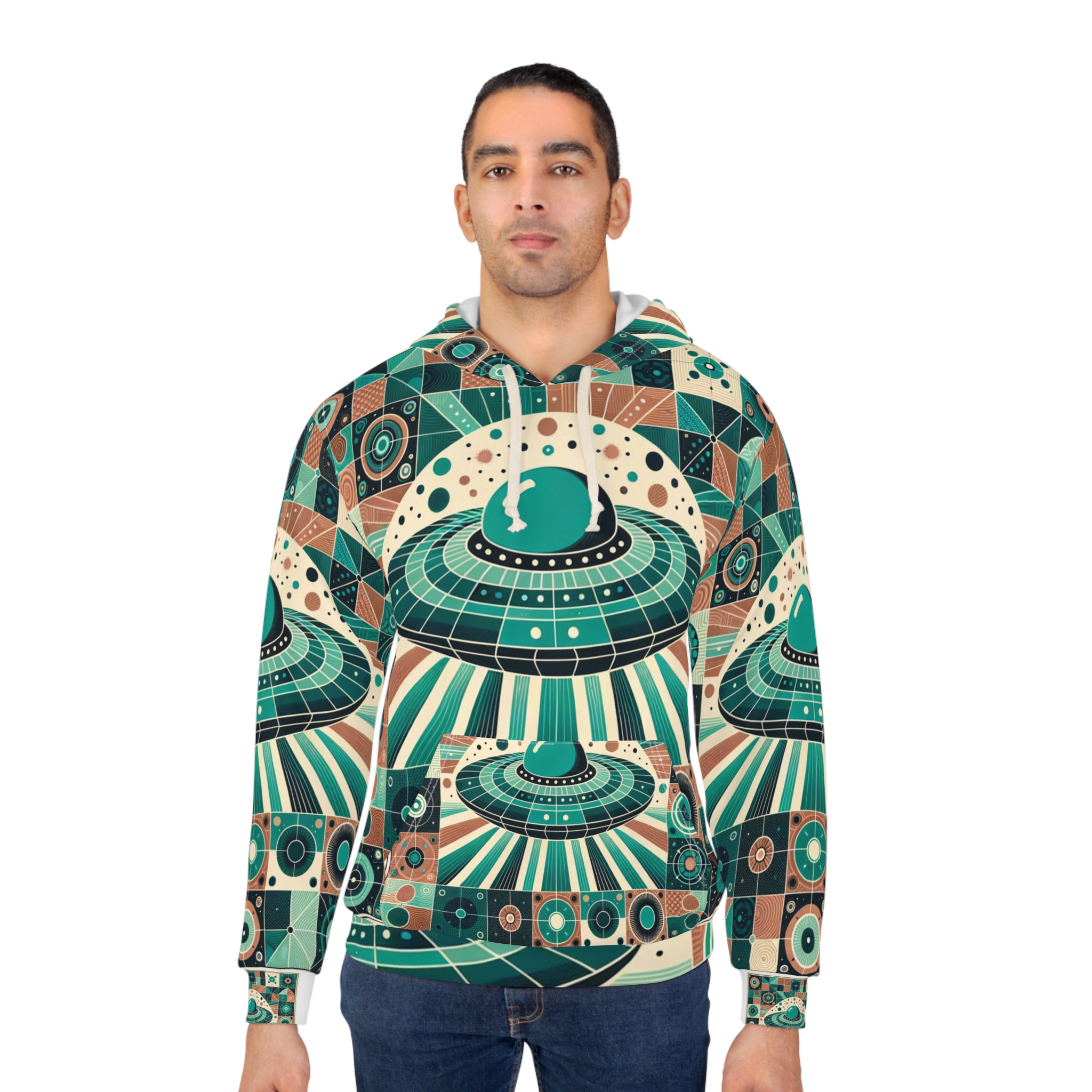 Quilt Style UFO Hoodie - Image 4