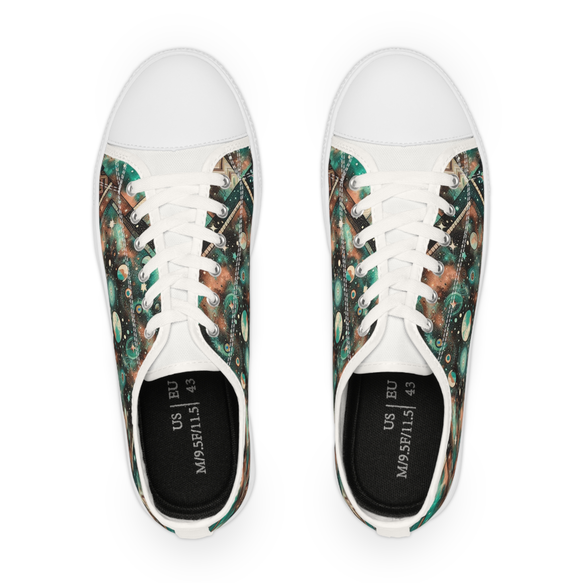 Turq Nebulon - Men's Lowtop Sneakers - Image 2