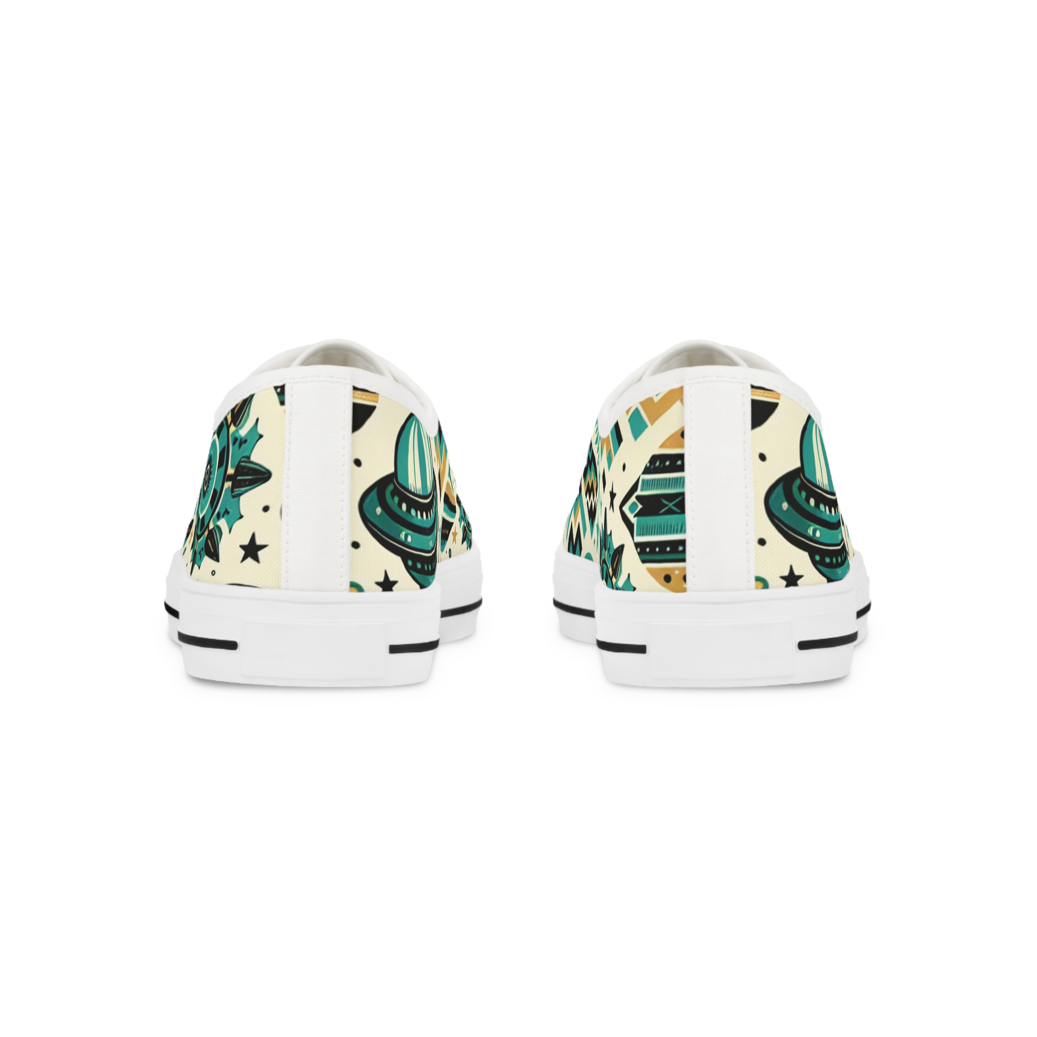 Turquoise UFO - Men's Lowtop Sneakers - Image 7