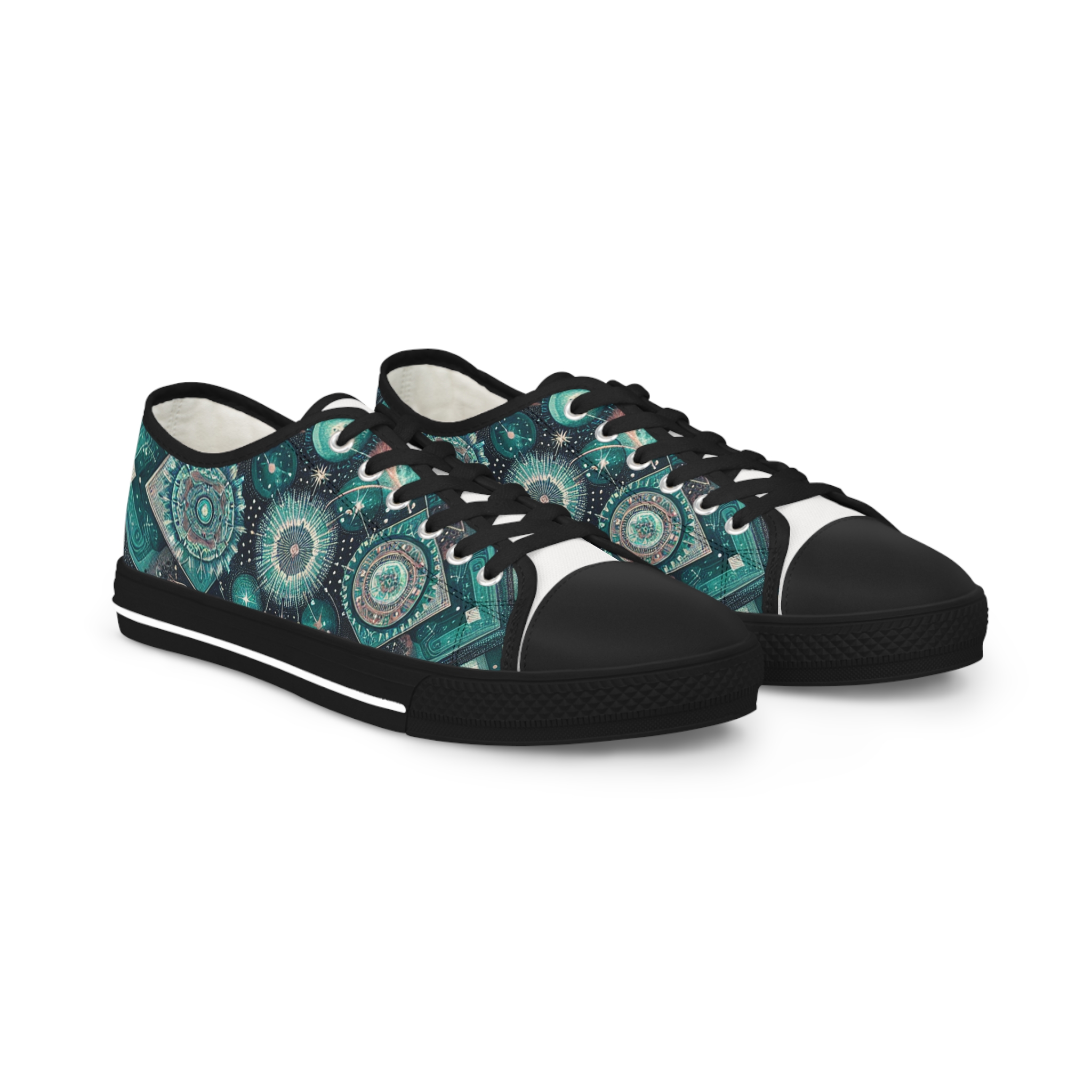 Turquois Nebulite - Men's Lowtop Sneakers - Image 5