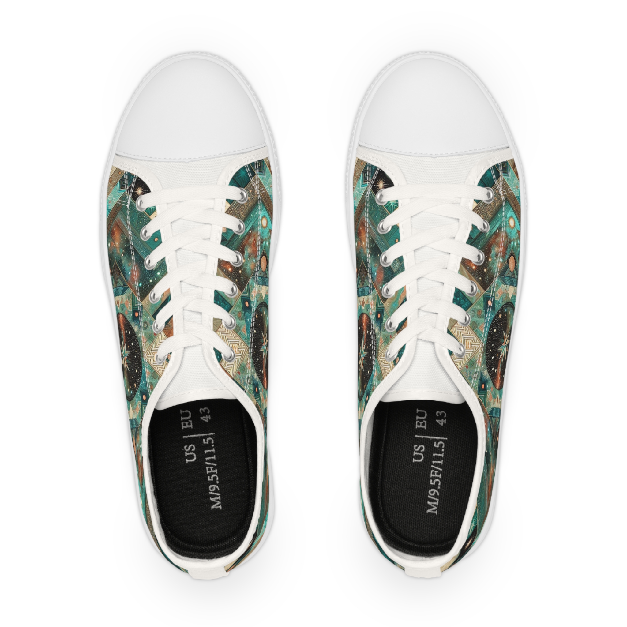 Turquoisian Zephyria - Men's Lowtop Sneakers - Image 6