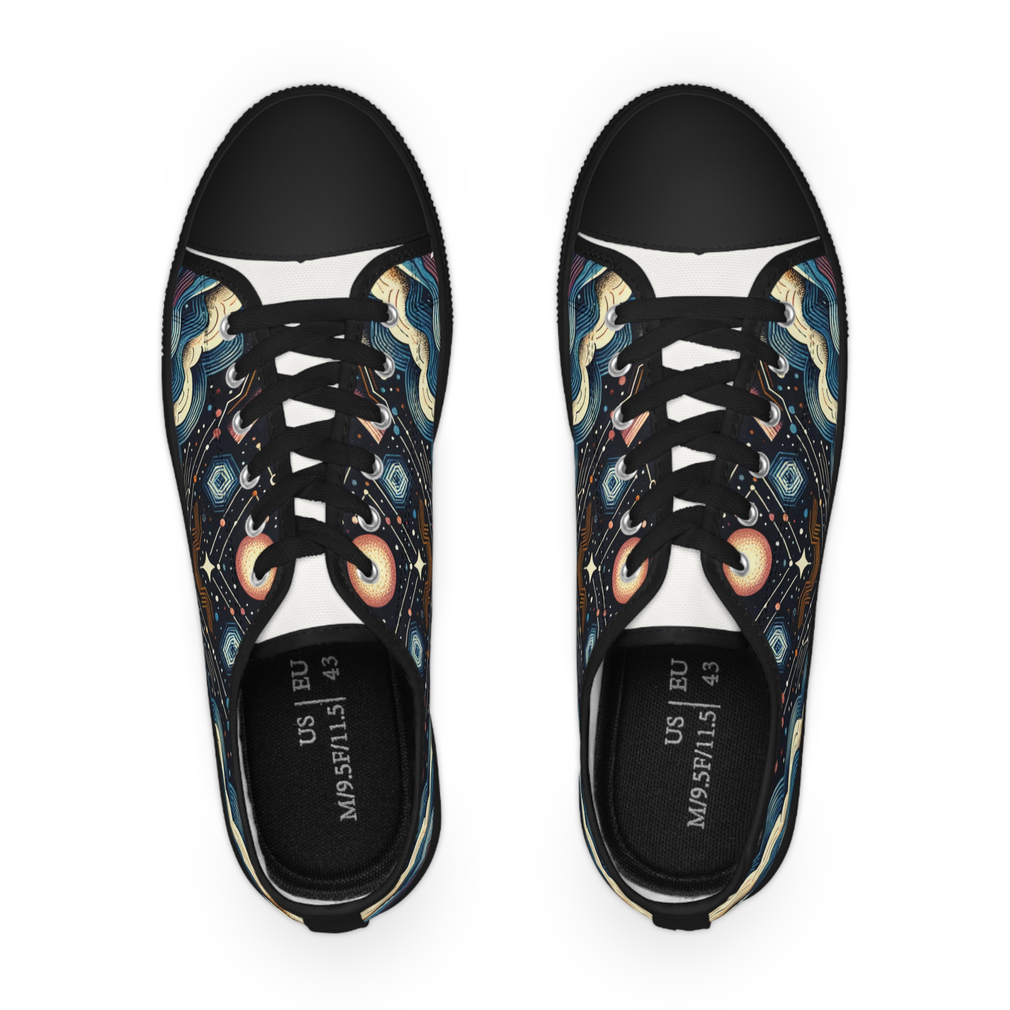 Turq Nebulosa - Men's Lowtop Sneakers - Image 6