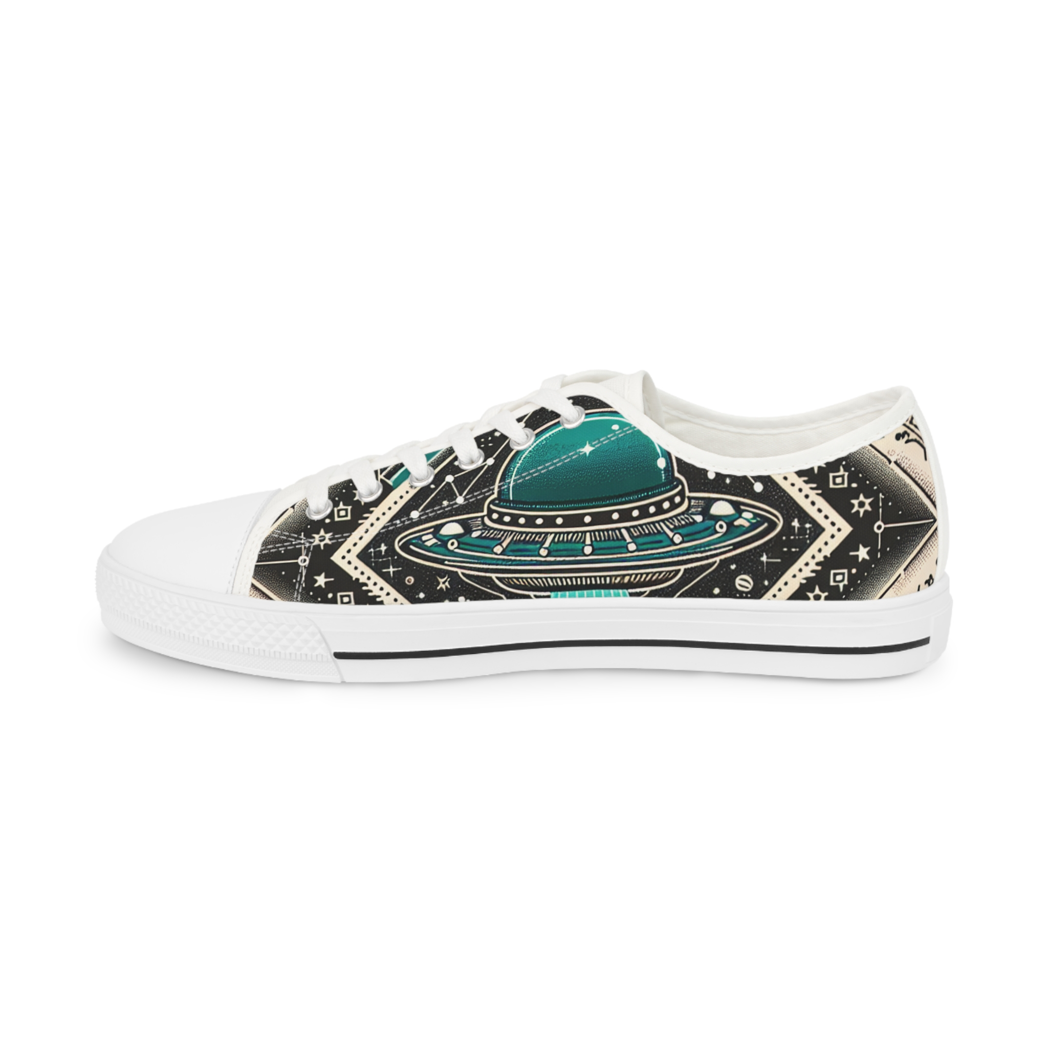 Turquoise Gallaxian - Men's Lowtop Sneakers - Image 4
