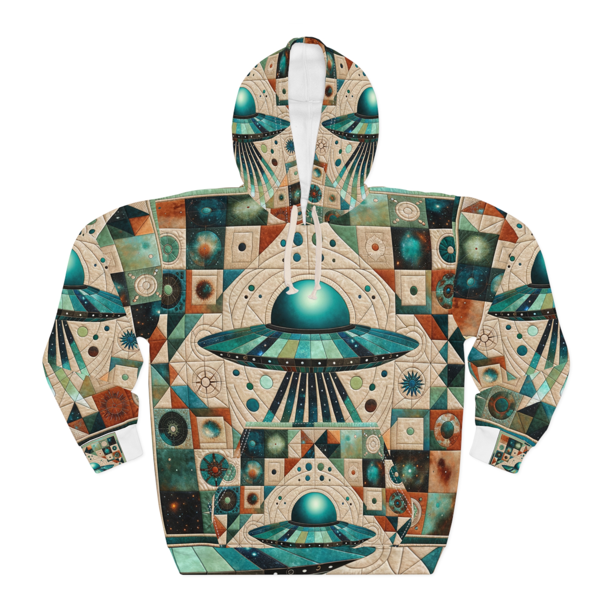Galactic Voyager UFO Hoodie — Beam Mosaic