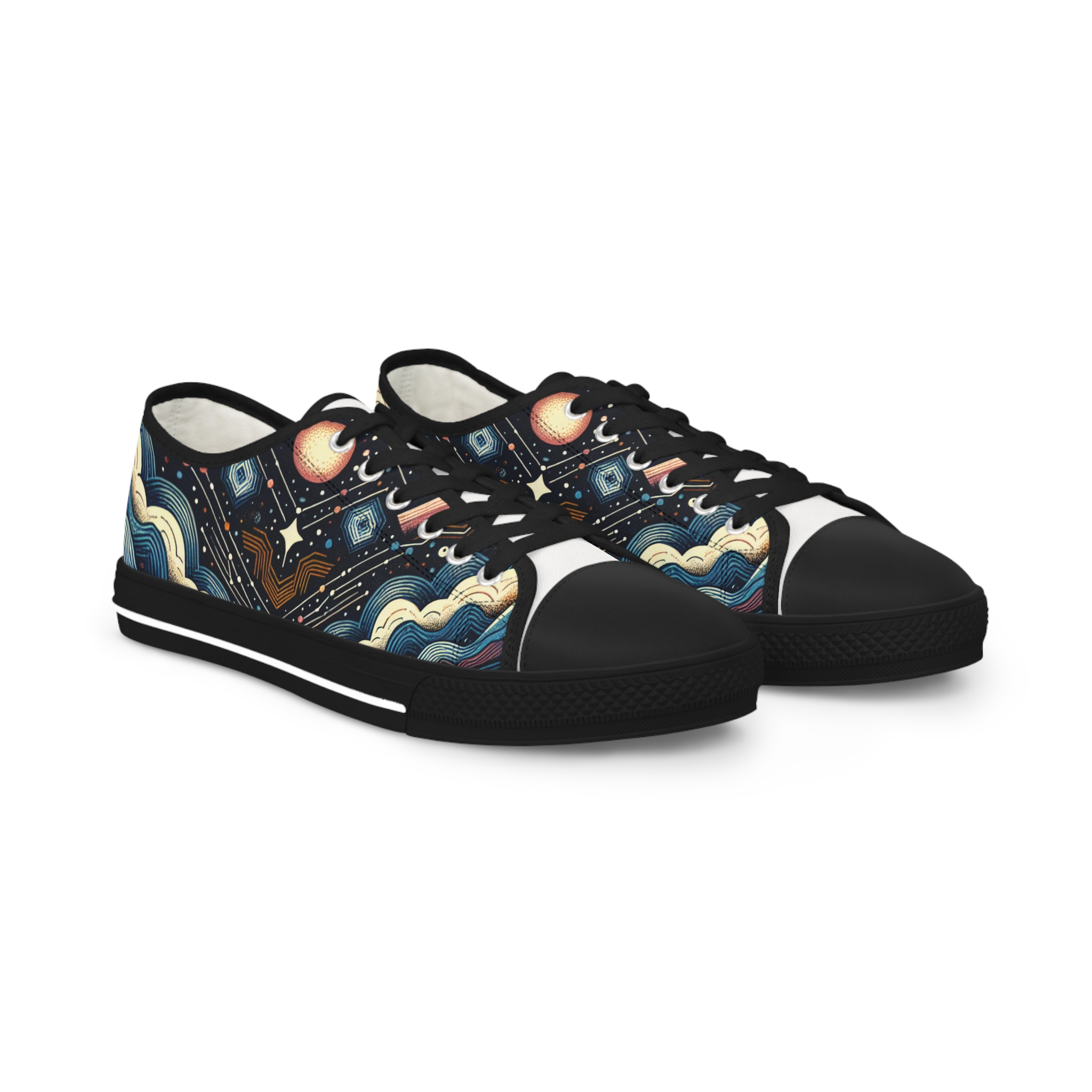 Turq Nebulosa - Men's Lowtop Sneakers - Image 5