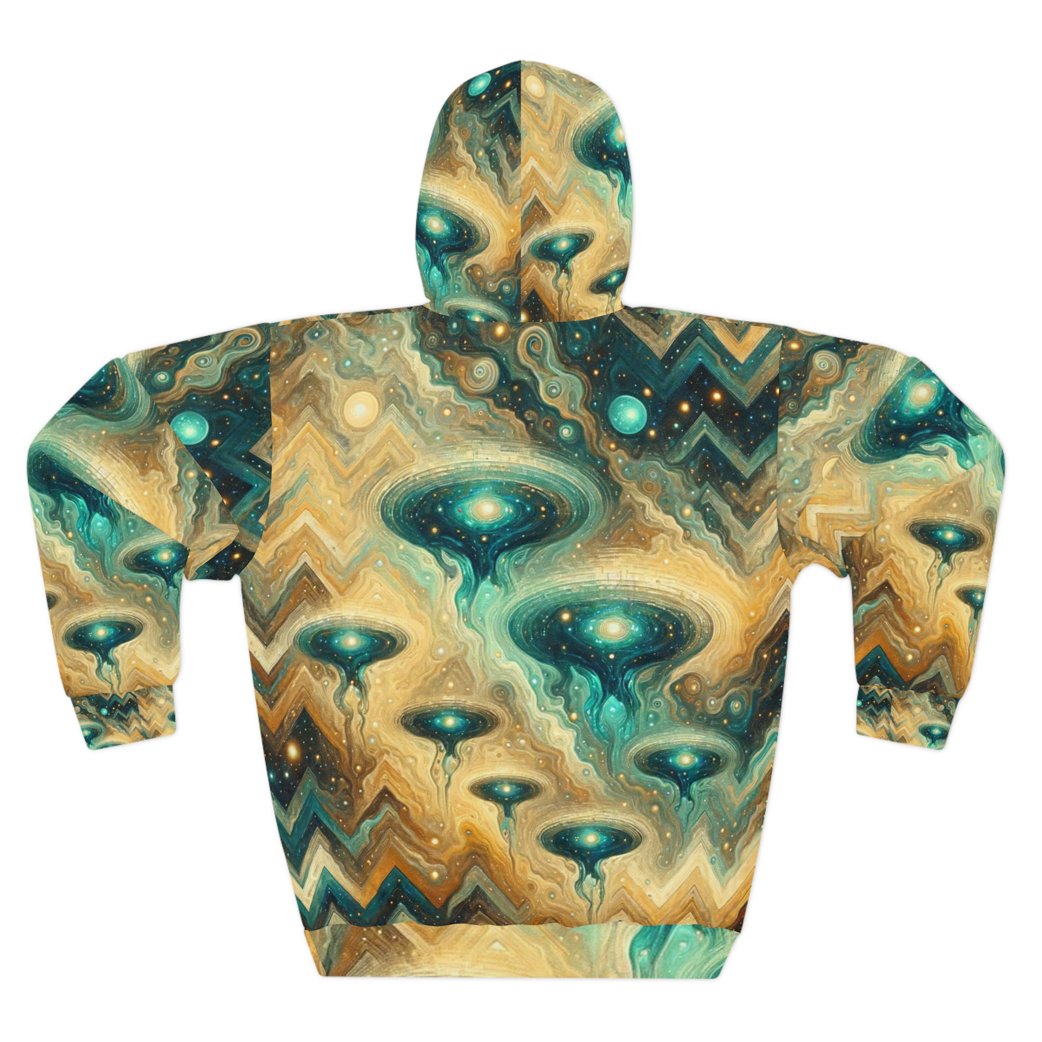 Abstract Deep Space Hoodie - Image 2