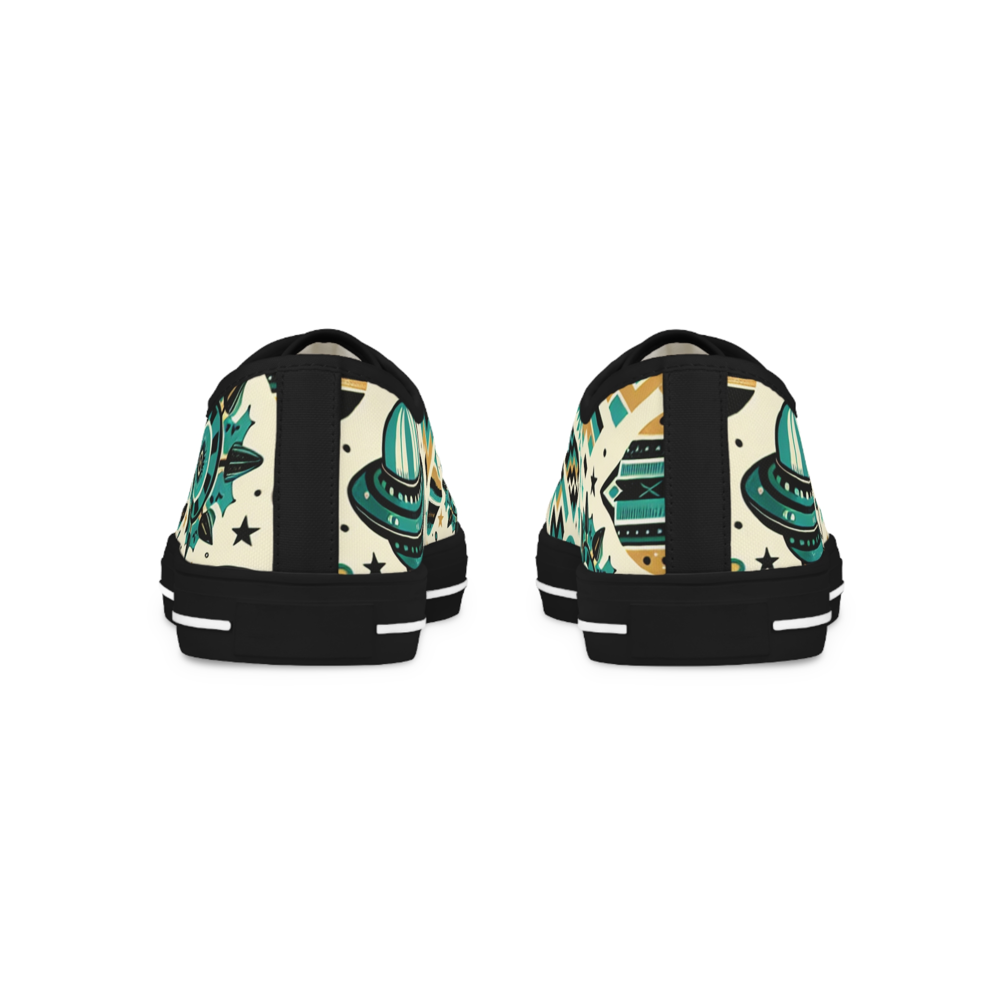 Turquoise UFO - Men's Lowtop Sneakers - Image 3