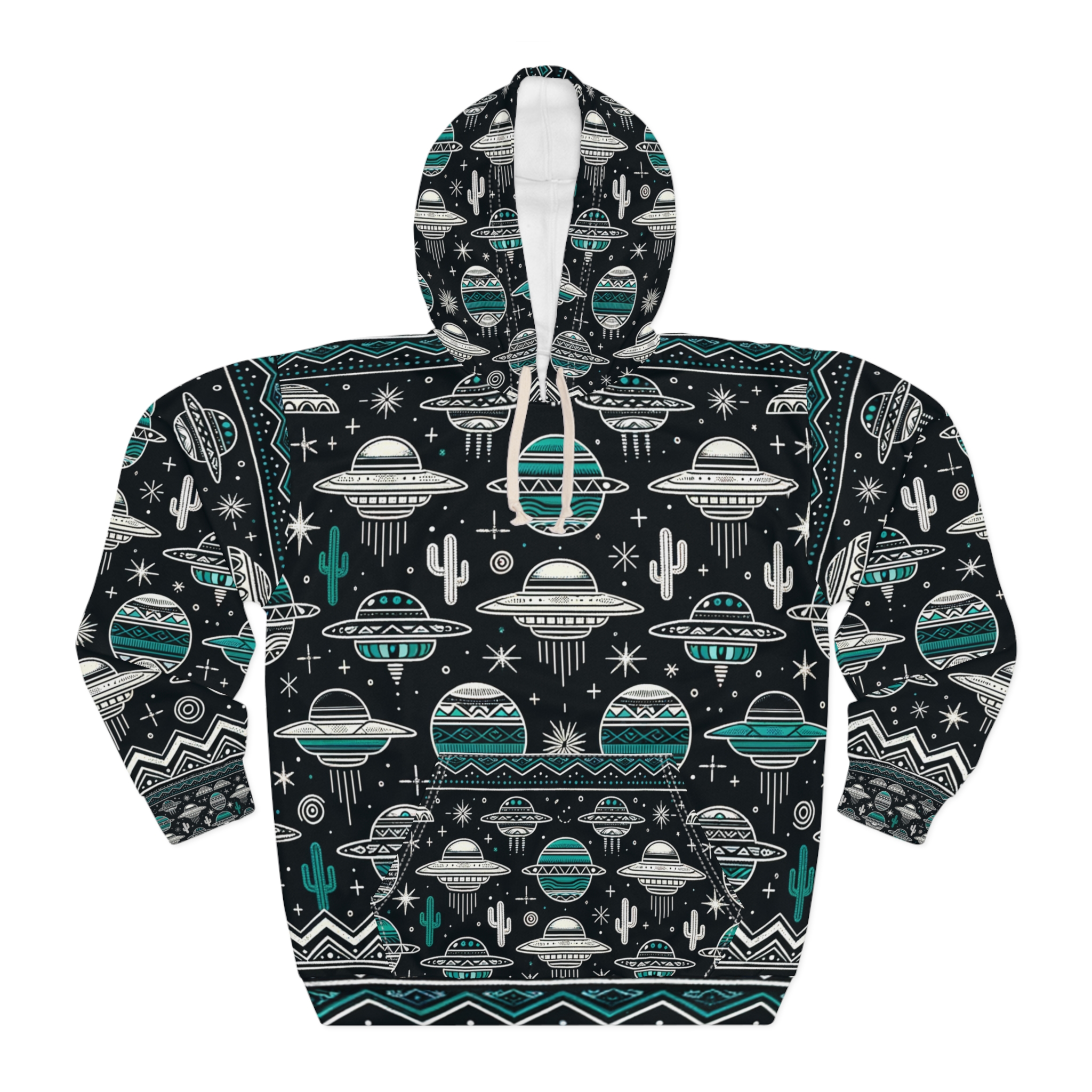 Cosmic Conversations: Telepathic Transmitter Device Hoodie
