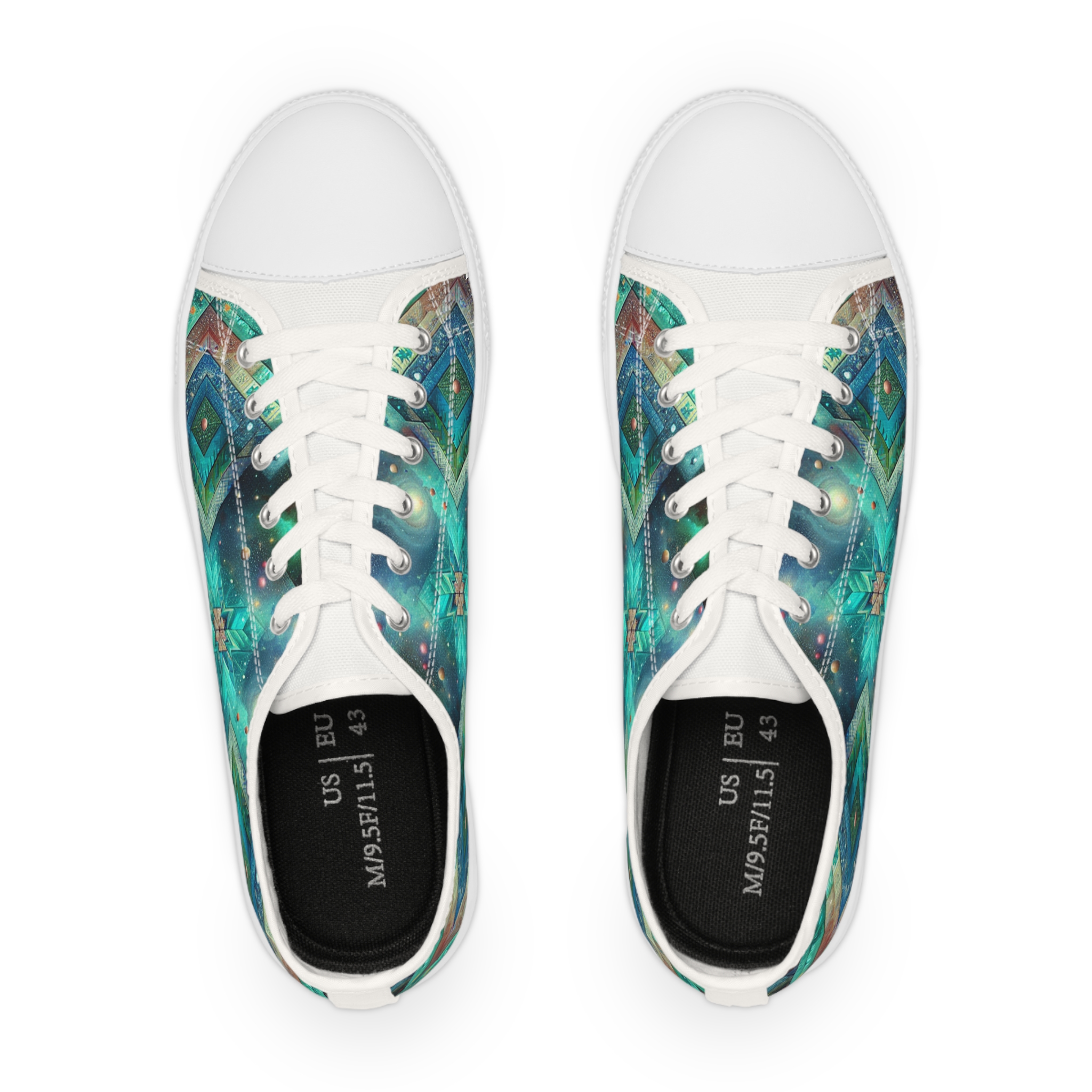 Turq Nebulux - Men's Lowtop Sneakers - Image 2