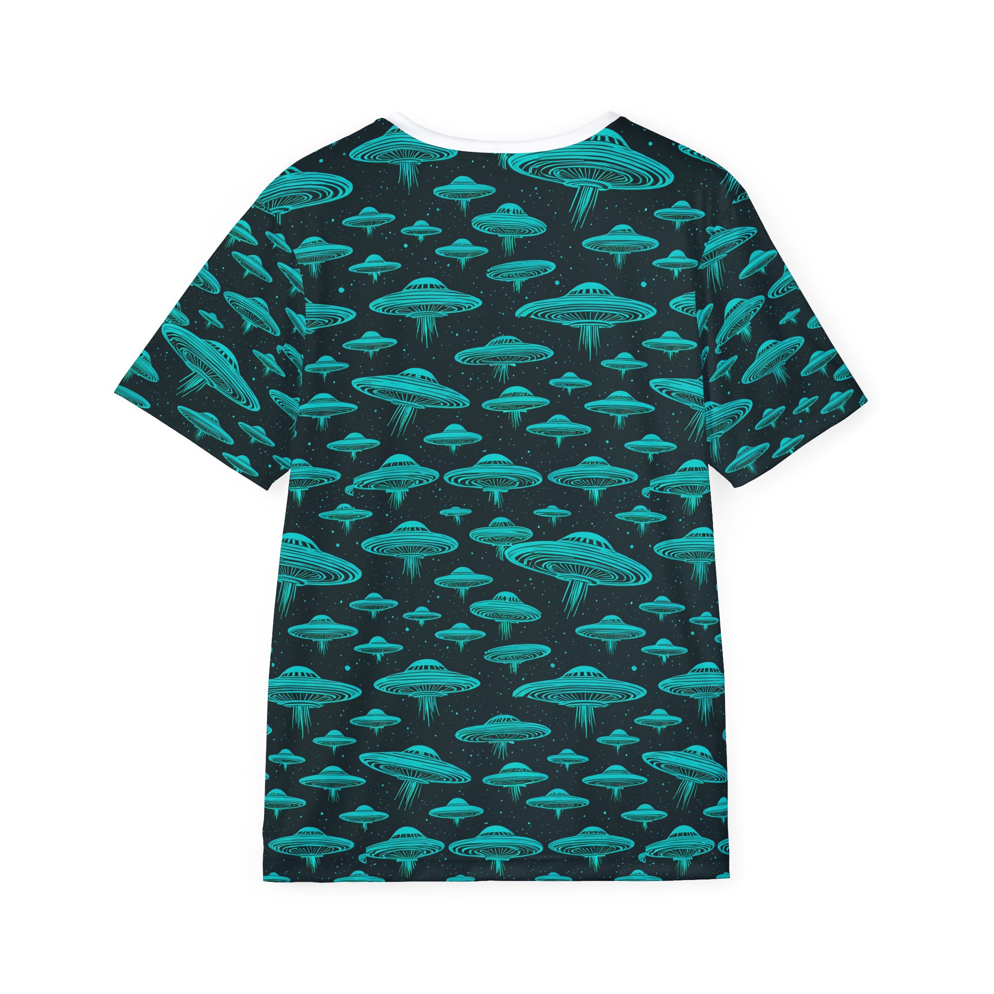 Men's UFO Print Sports Jersey - Perfect for Gamers and Sci-Fi Fans - Image 2