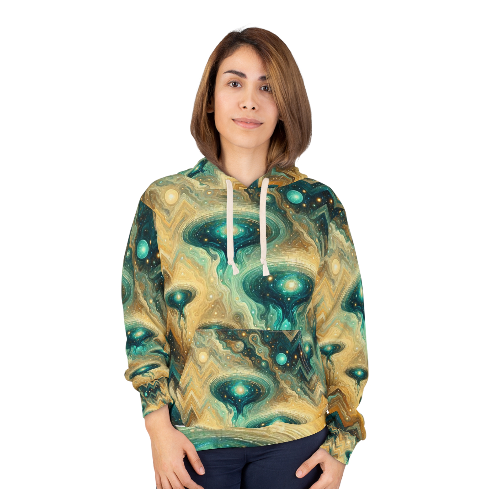 Abstract Deep Space Hoodie - Image 3
