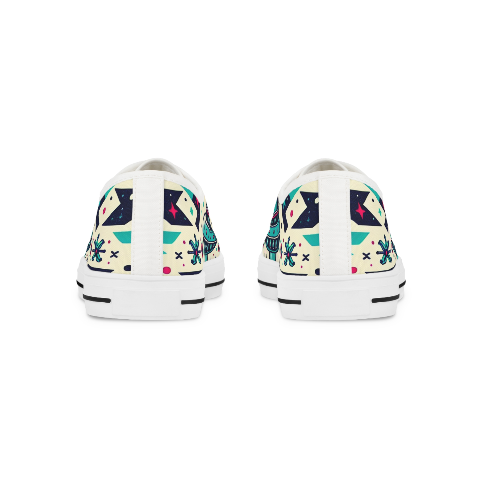 Turq Xenolite Sneakers — Folk Doodle - Image 3