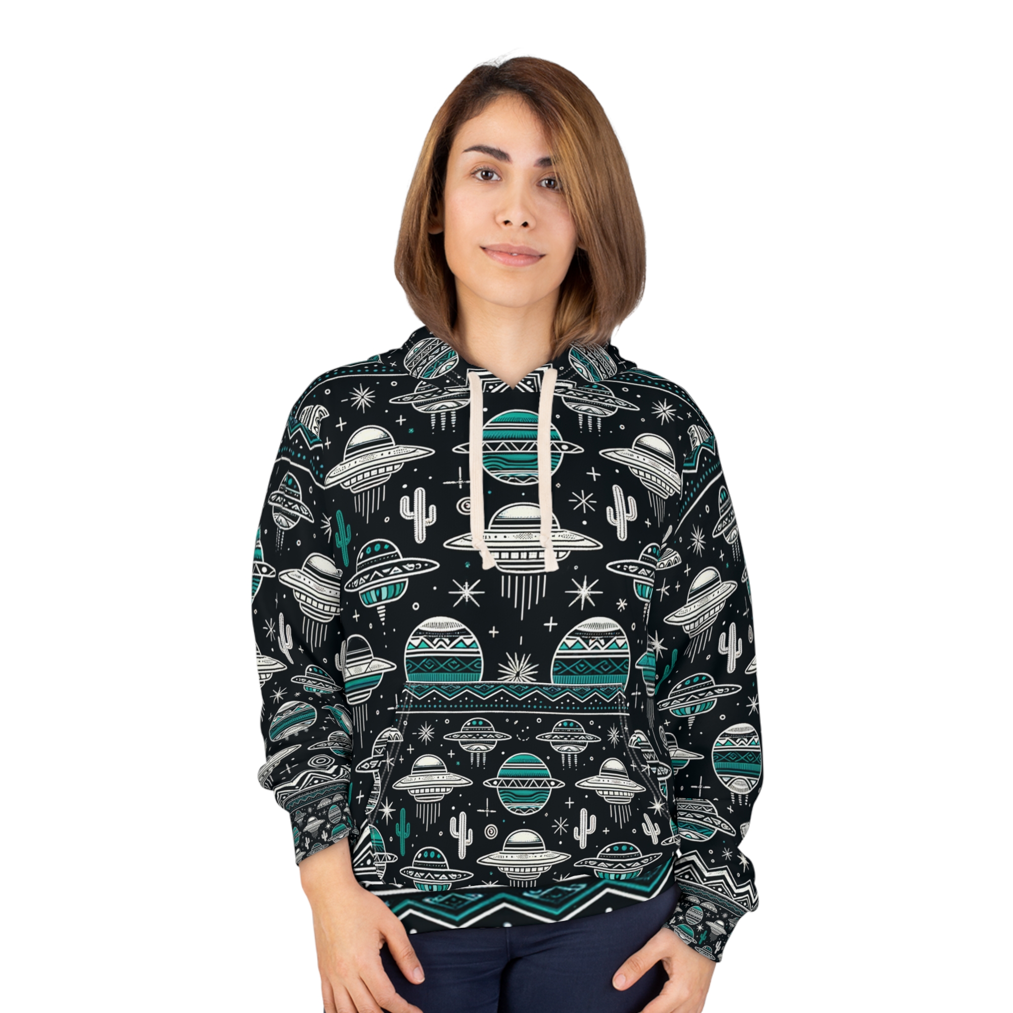 Cosmic Conversations: Telepathic Transmitter Device Hoodie - Image 3
