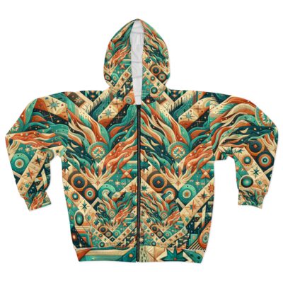 Zara Stardust Zip Hoodie — Flame Current