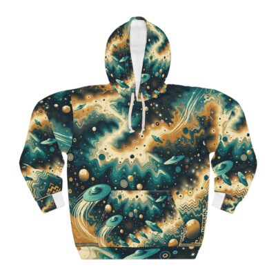 Turquoise UFO Hoodie — Sphere Field