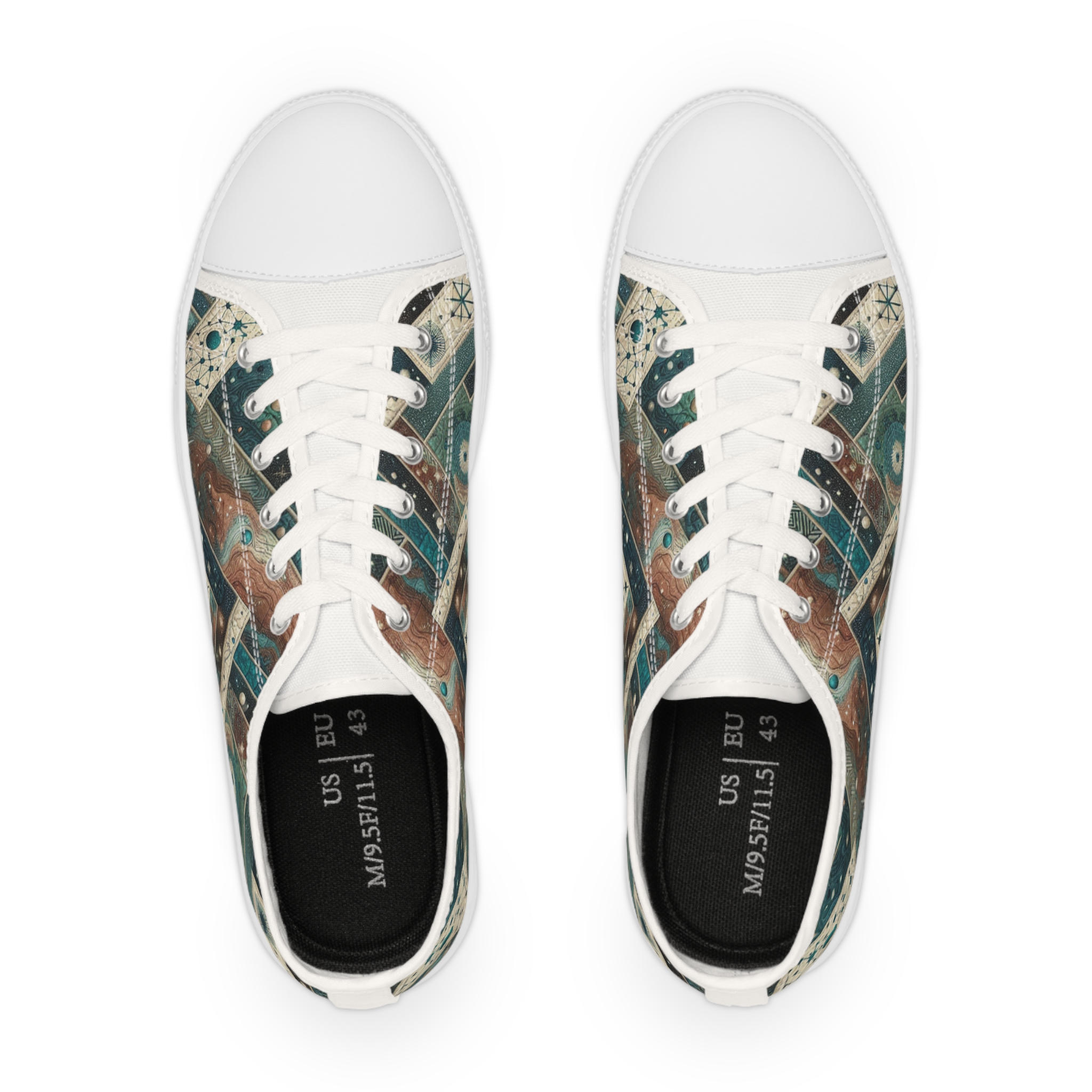 Zirconia Turquoisian Sneakers — Tan Weave - Image 2