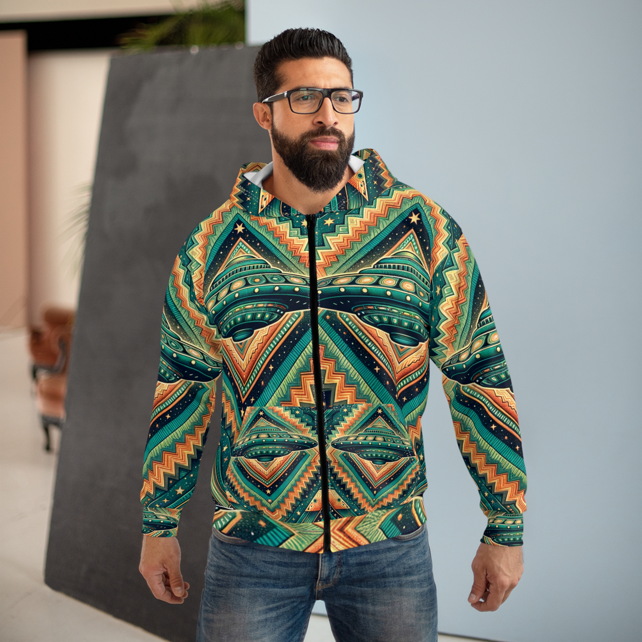 Zara Stardust Zip Hoodie — Diamond Blaze - Image 3