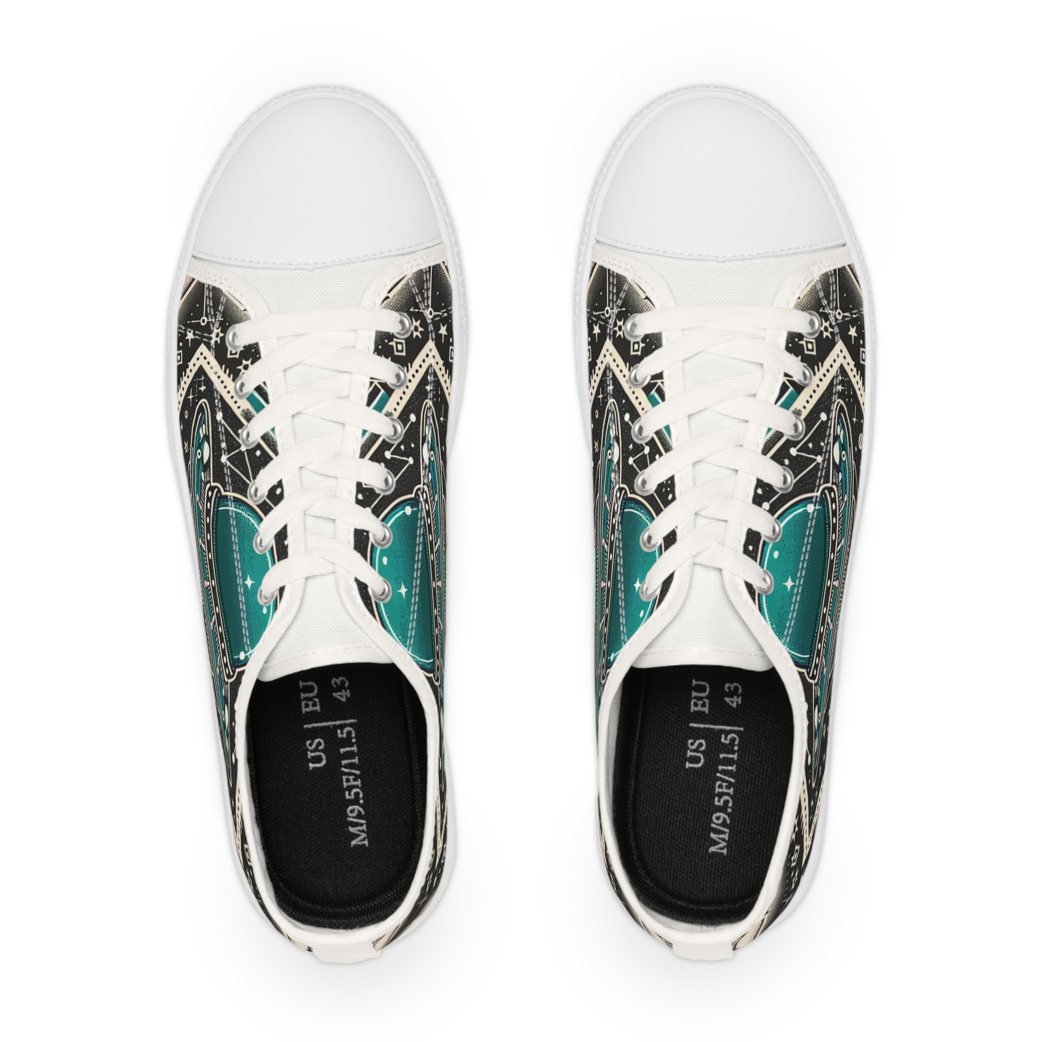 Turquoise Gallaxian - Men's Lowtop Sneakers - Image 2