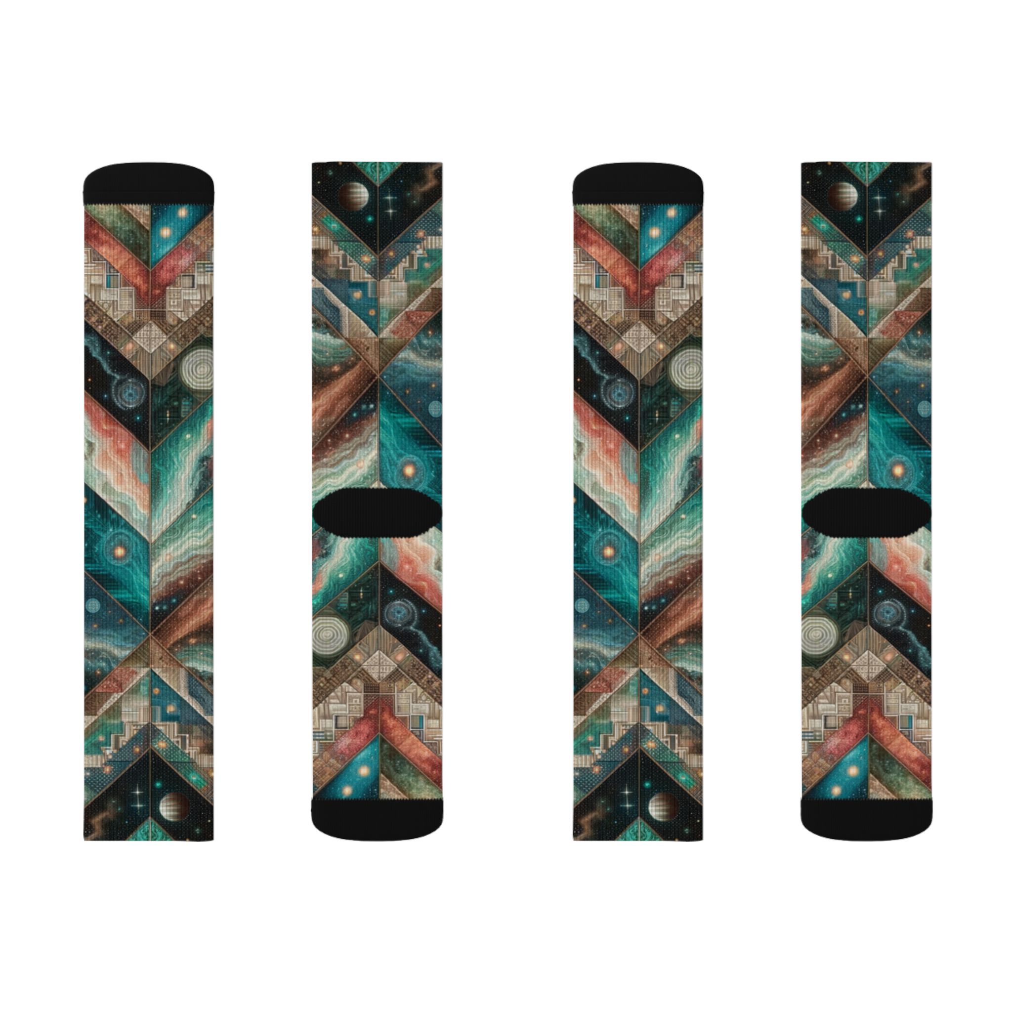 Zara Starcanyon Socks — Desert Collage - Image 2