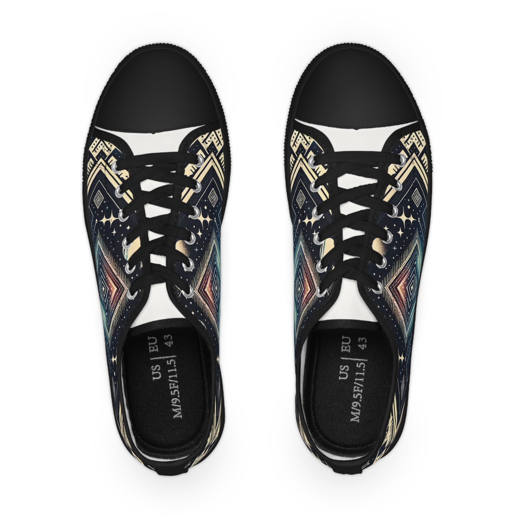 Turq Nebulos - Men's Lowtop Sneakers - Image 2