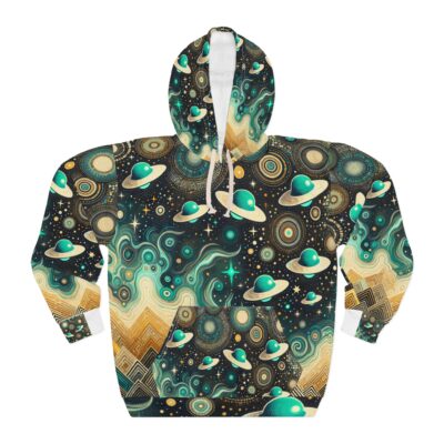 Space Inspired Turquoise UFO Hoodie