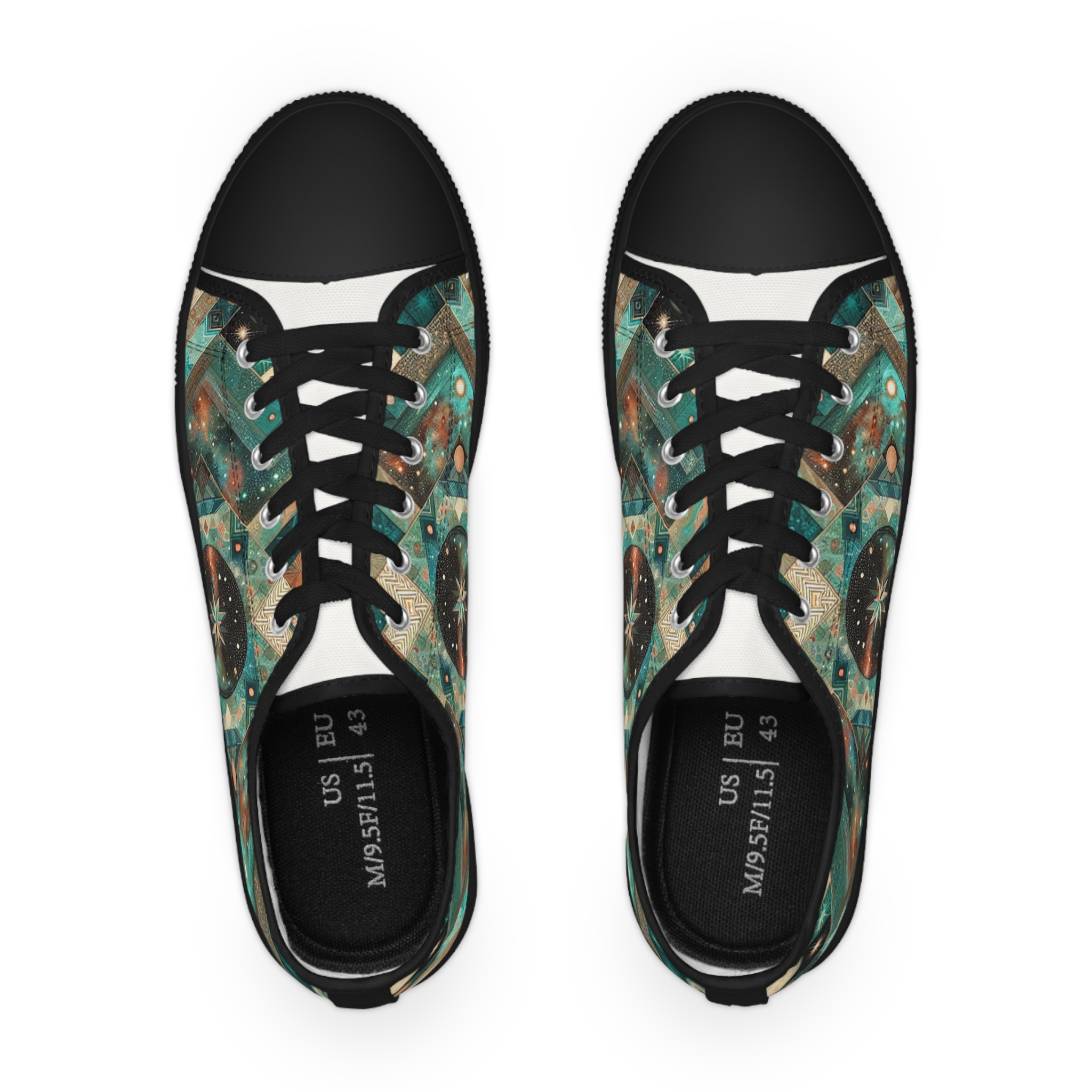 Turquoisian Zephyria - Men's Lowtop Sneakers - Image 2