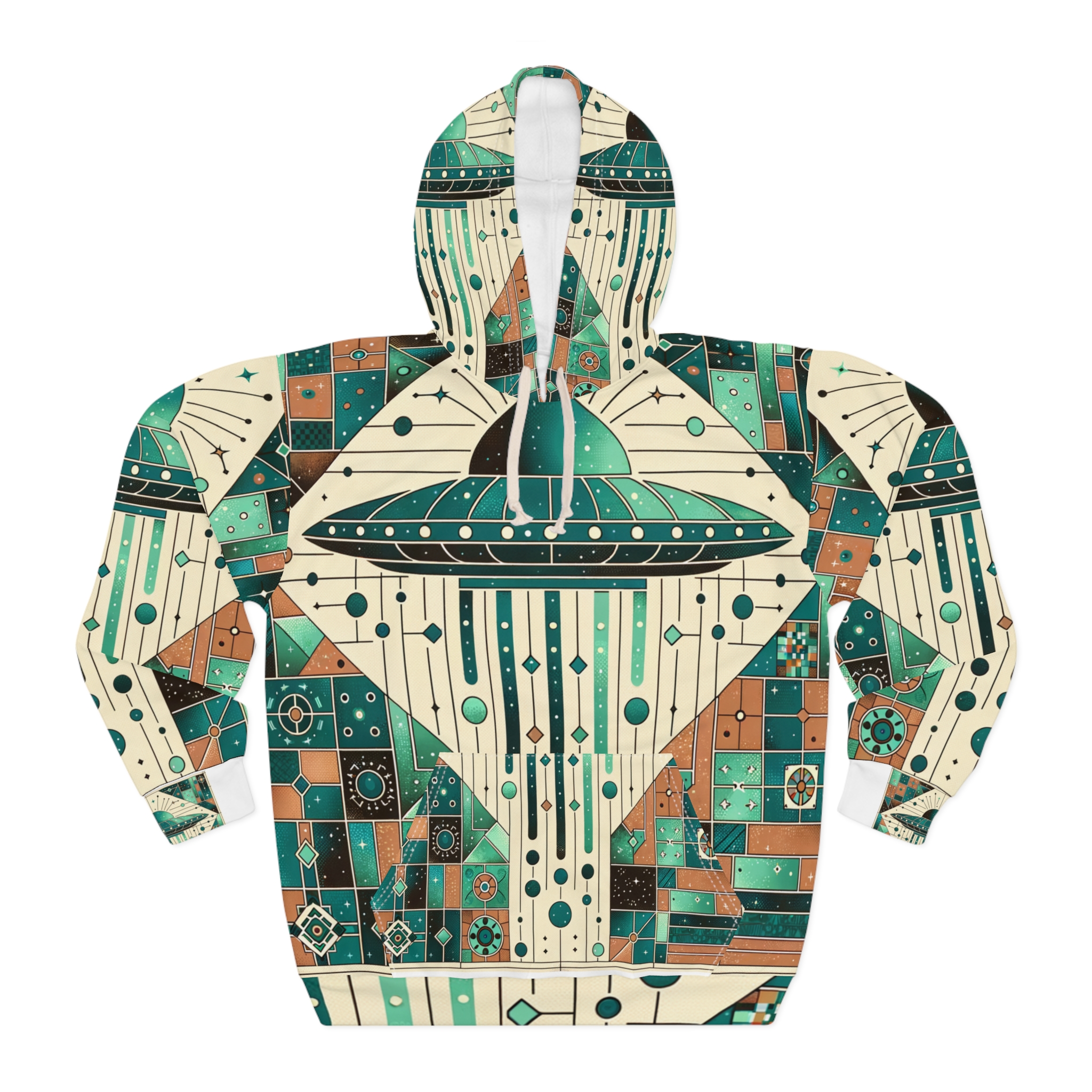 Galactic Voyager UFO Hoodie — Ivory Ray