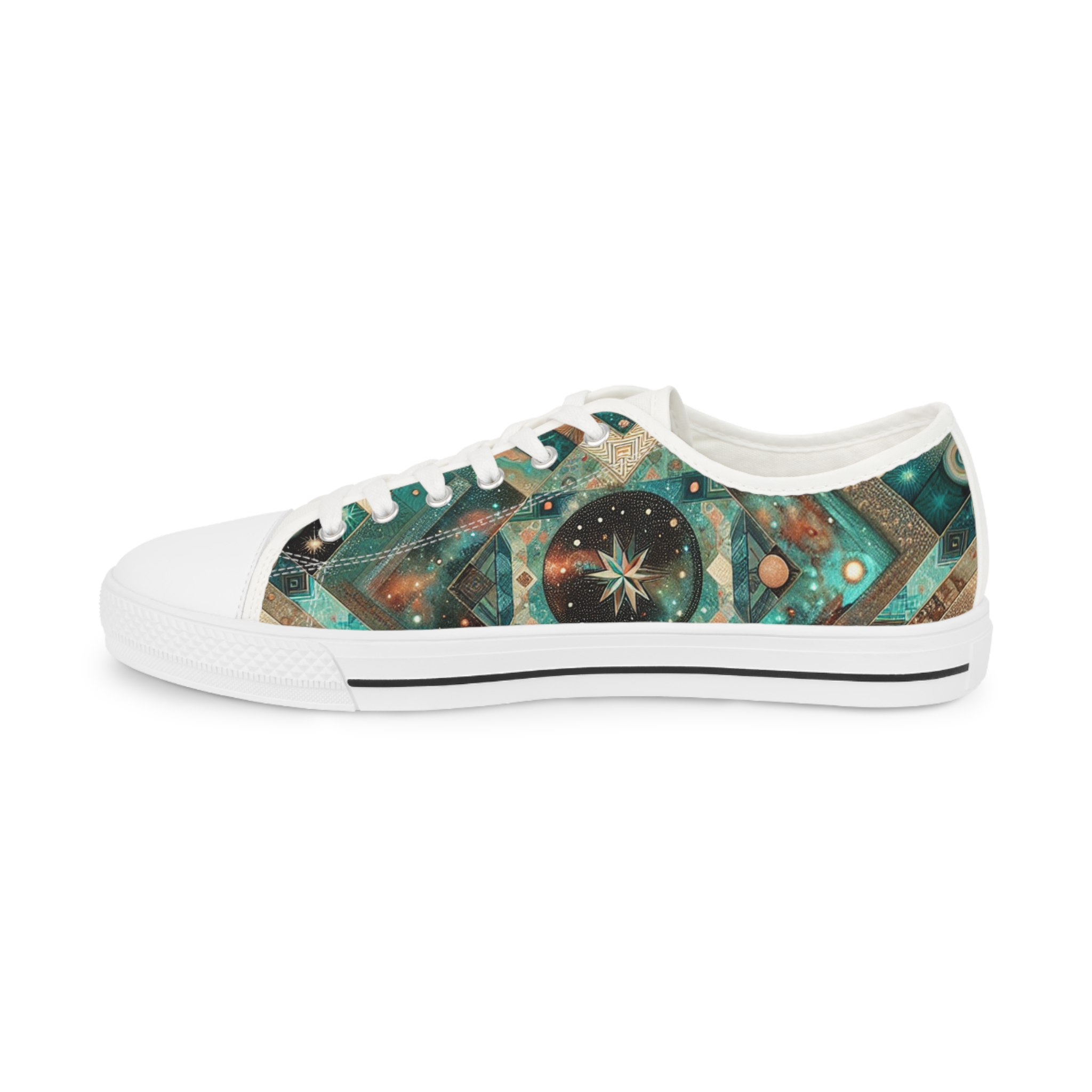 Turquoisian Zephyria - Men's Lowtop Sneakers - Image 8
