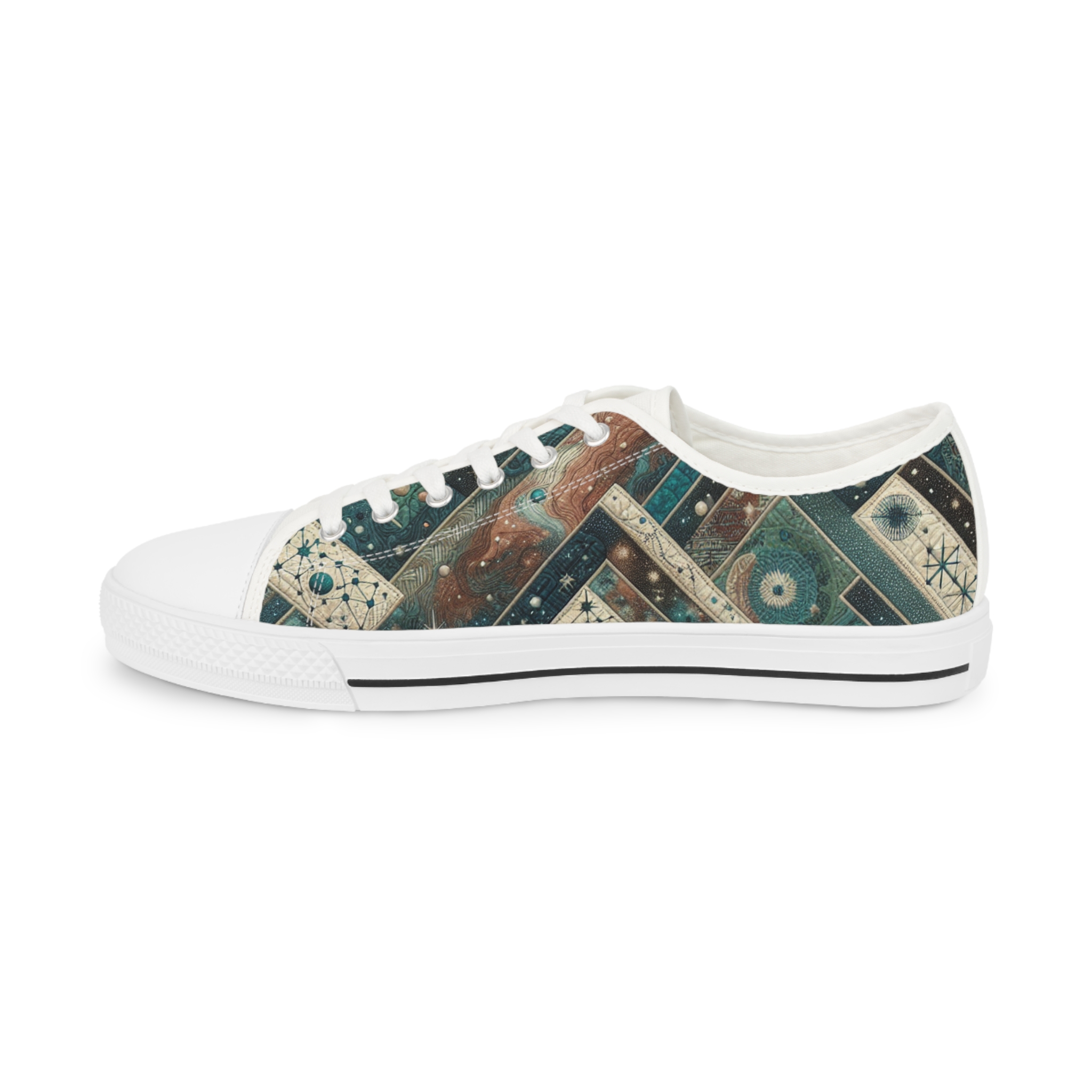 Zirconia Turquoisian Sneakers — Tan Weave - Image 4
