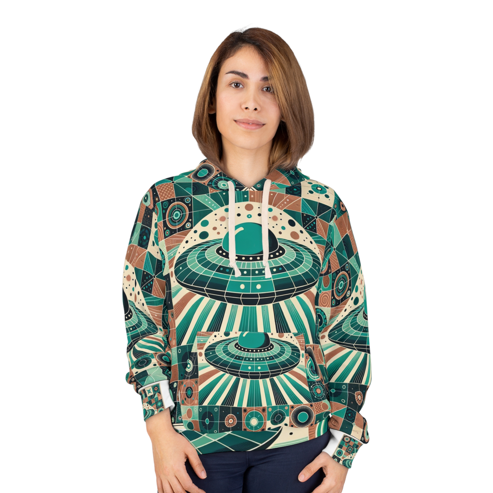 Quilt Style UFO Hoodie - Image 3