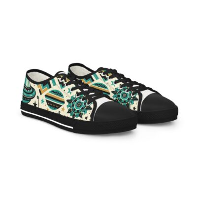 Turquoise UFO - Men's Lowtop Sneakers