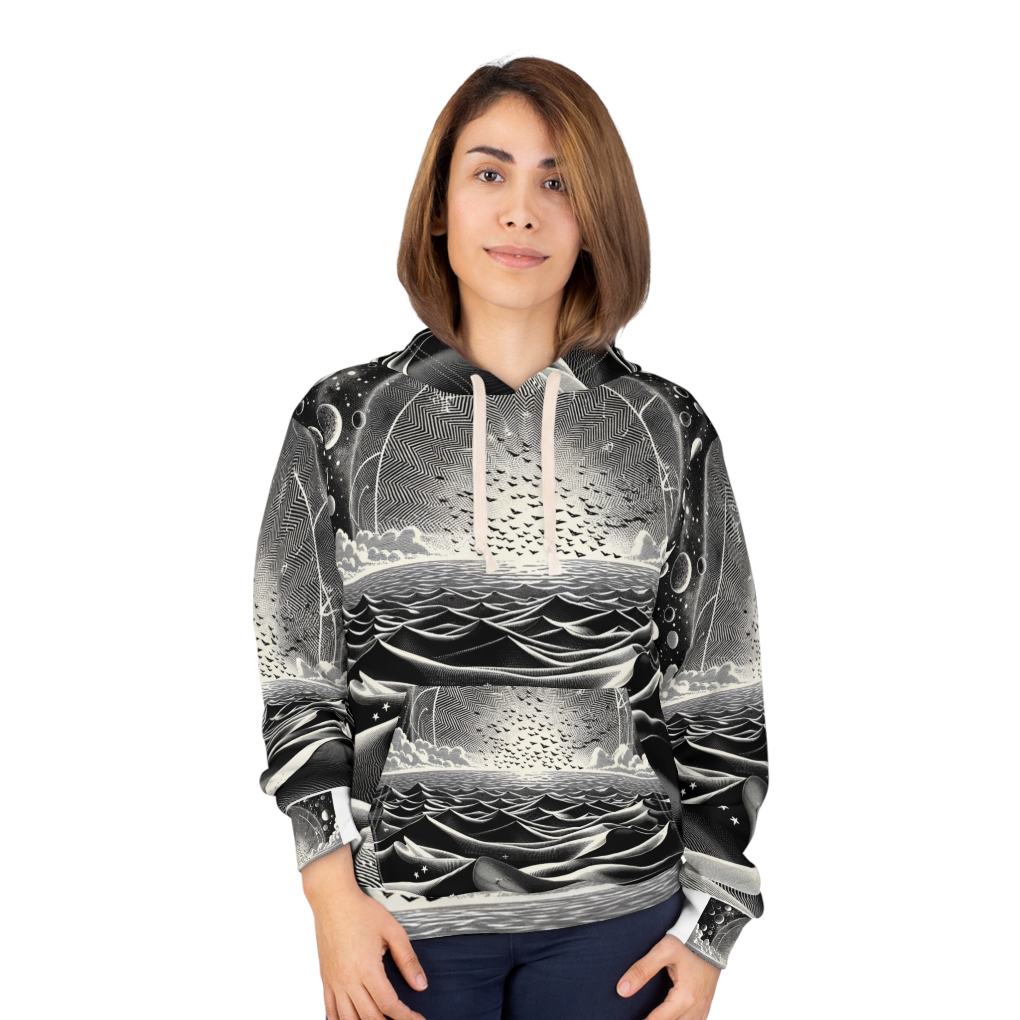 UAPs Over the Dunes Unisex Hoodie - Image 3