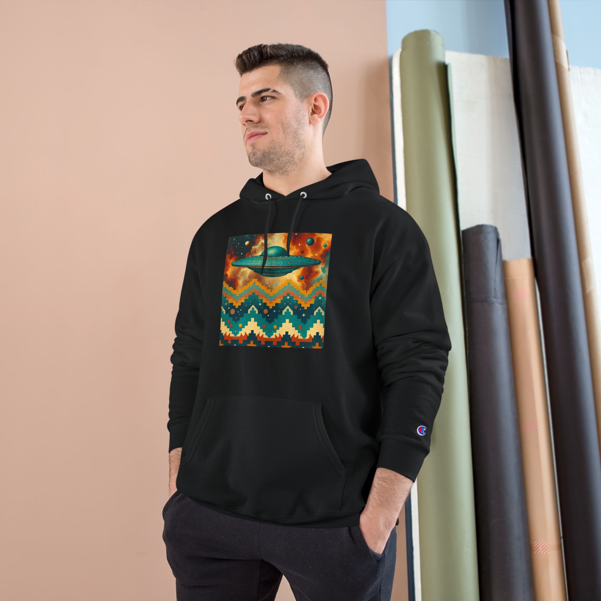 Zara Stardust Hoodie — Orange Peaks - Image 3