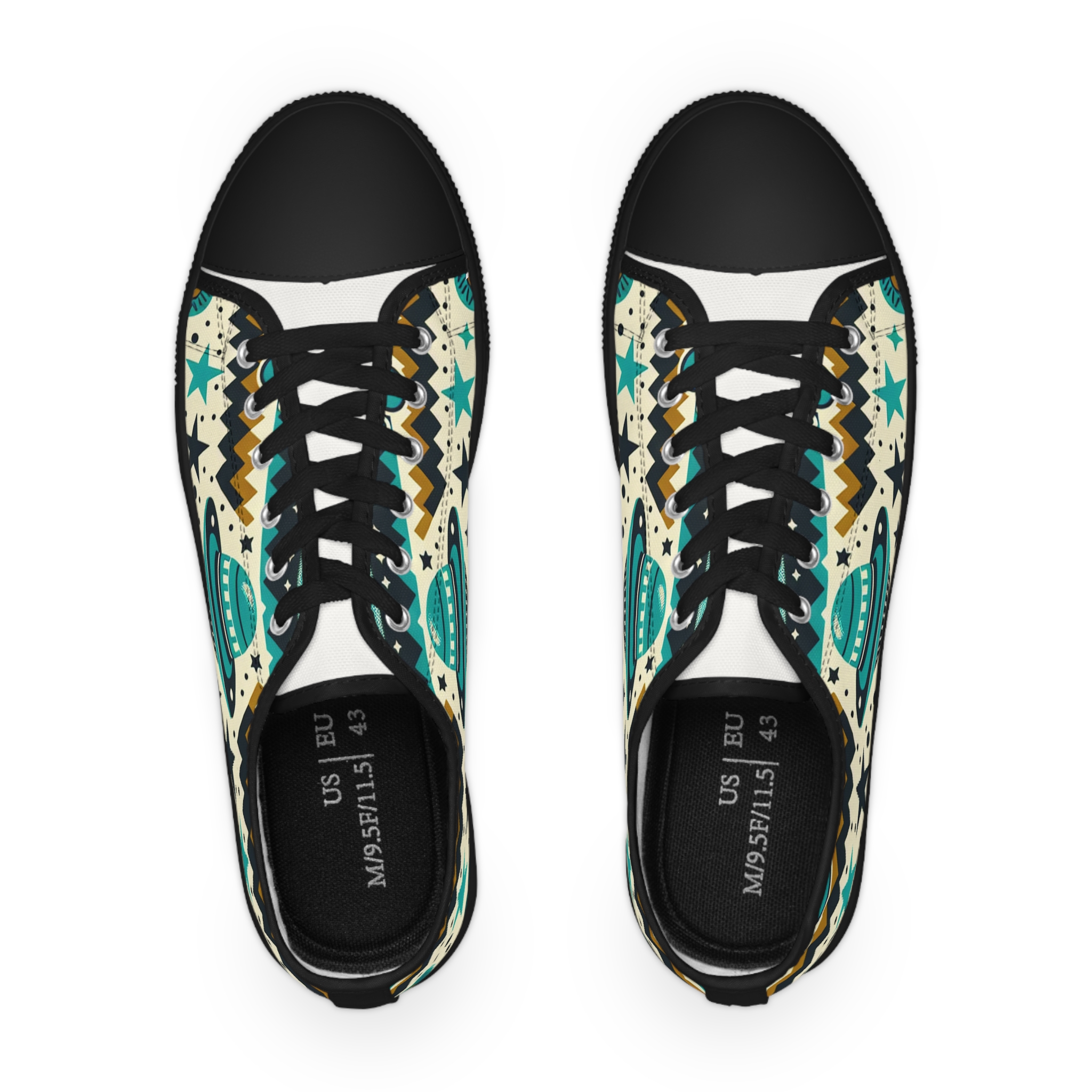 Turquoise UFO Sneakers - Image 2