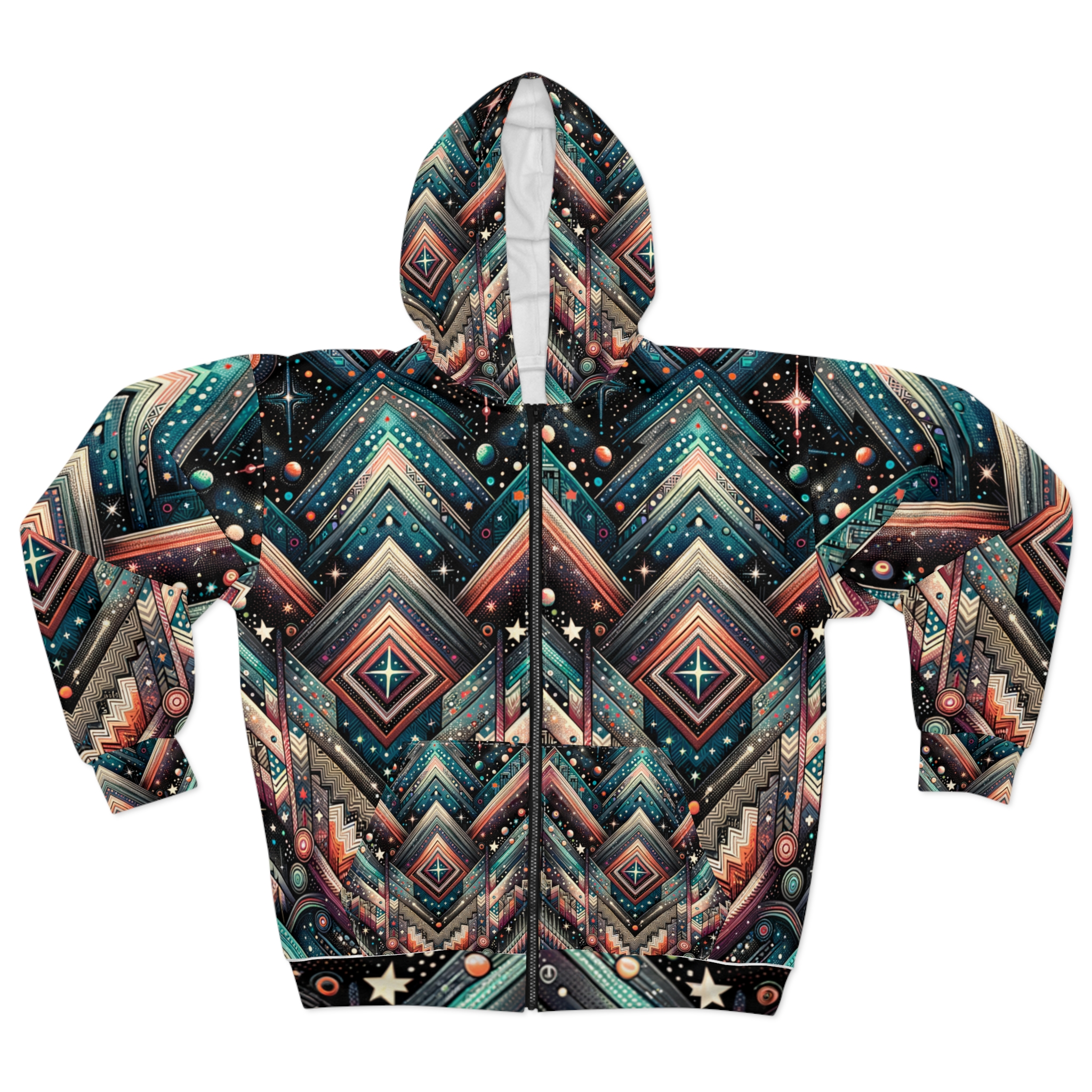 Roswell Vega Hoodie — Chevron Dawn