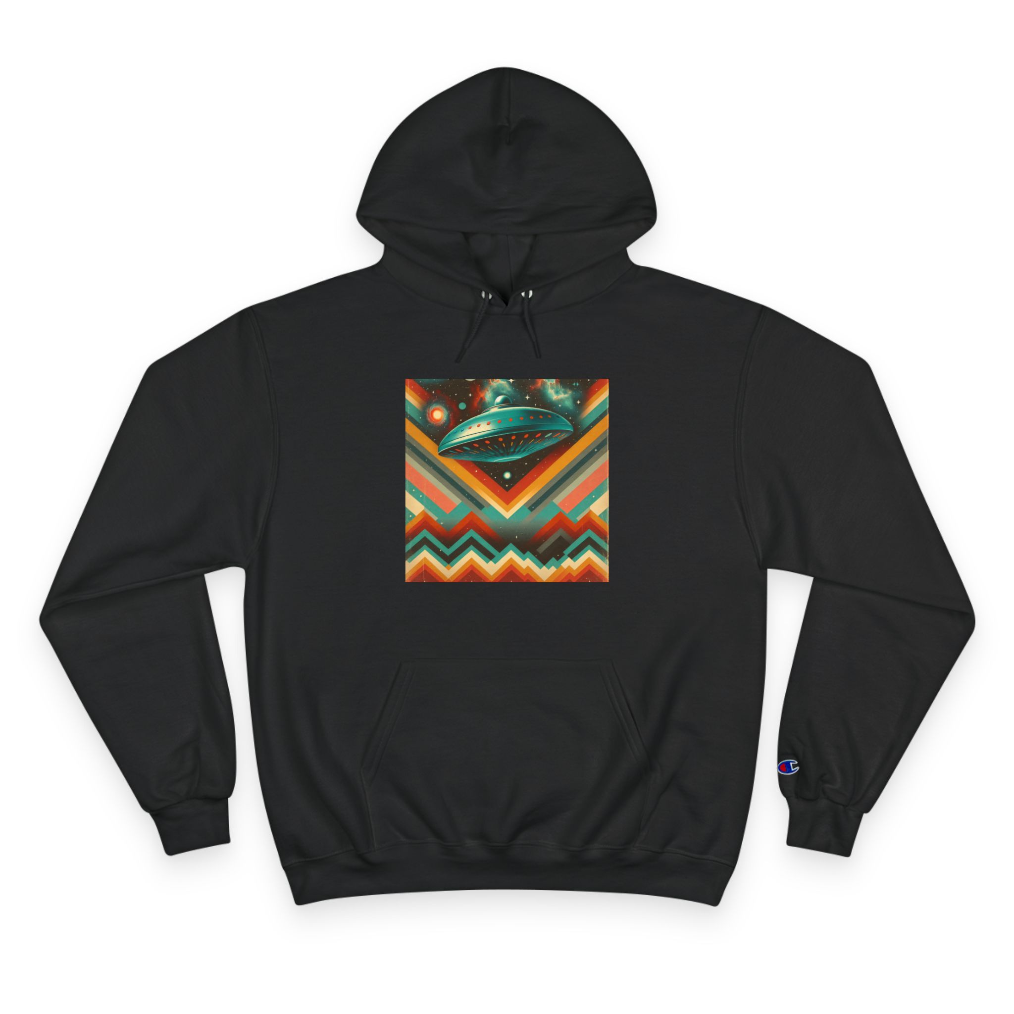 Sierra Starlight Hoodie — Rust Chevron