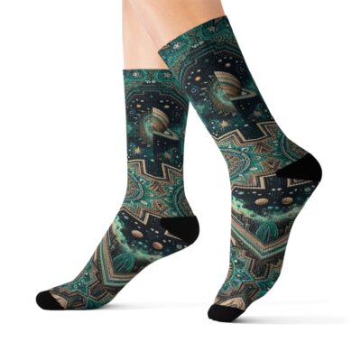 Zara Quasar Socks — Night Aztec