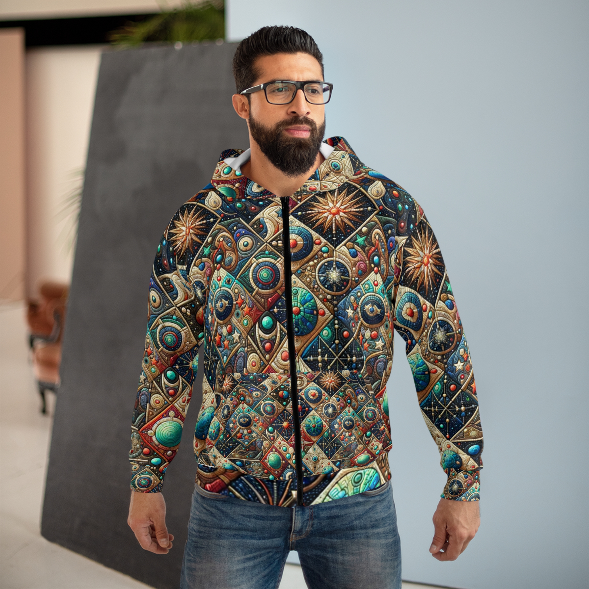 Zara Starbeam Hoodie — Gem Grid - Image 3
