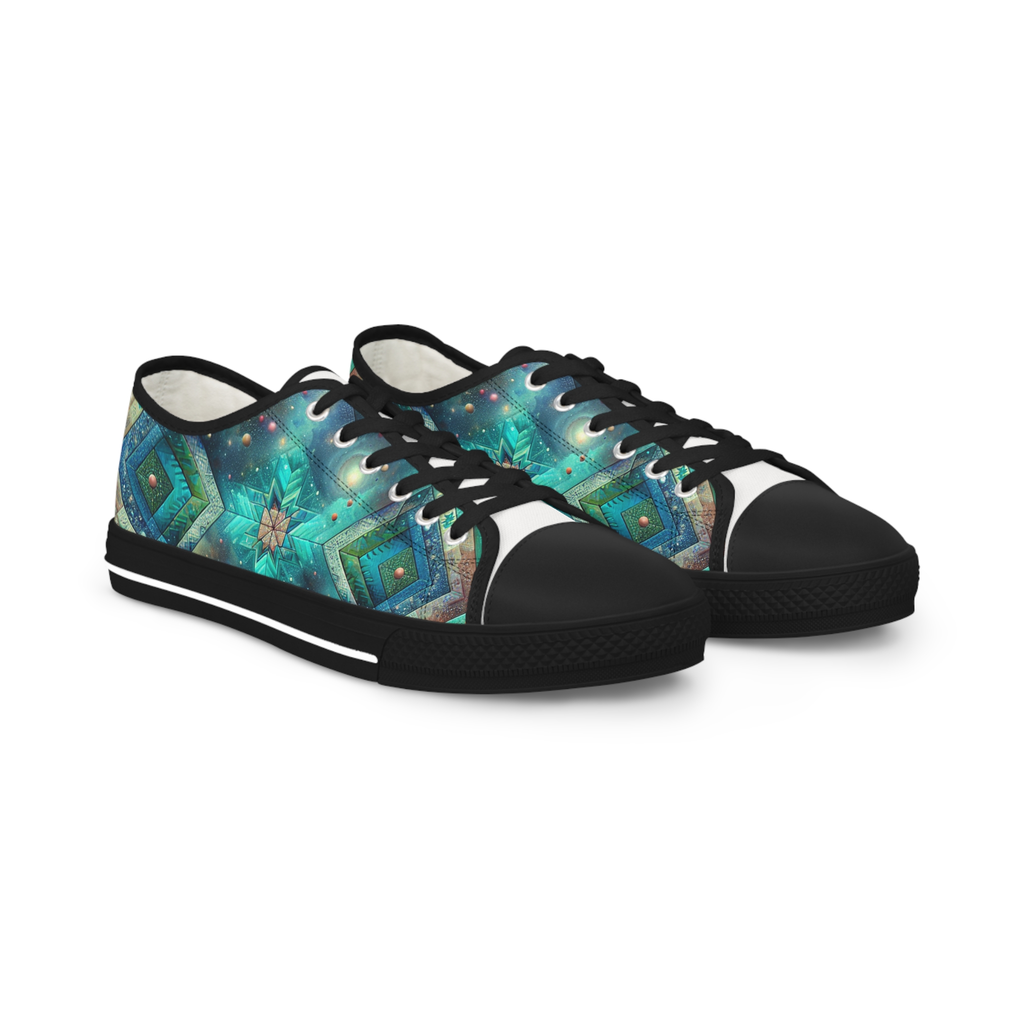Turq Nebulux - Men's Lowtop Sneakers - Image 5
