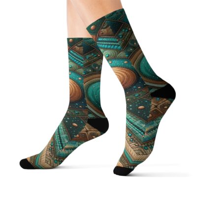 Zara Starcanyon Socks — Copper Orbit