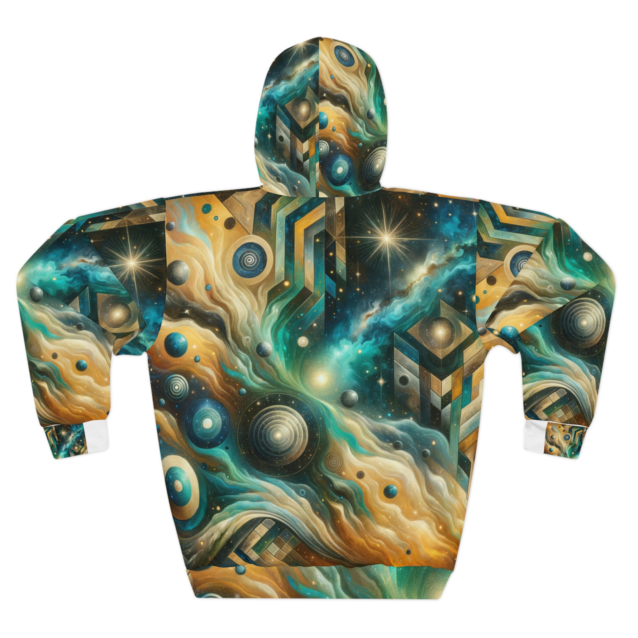Turquoise UFO Hoodie — Agate Flow - Image 2
