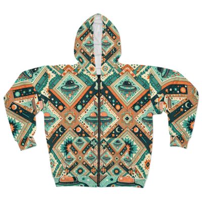 Zara Stardust Zip Hoodie — Tile Diamond