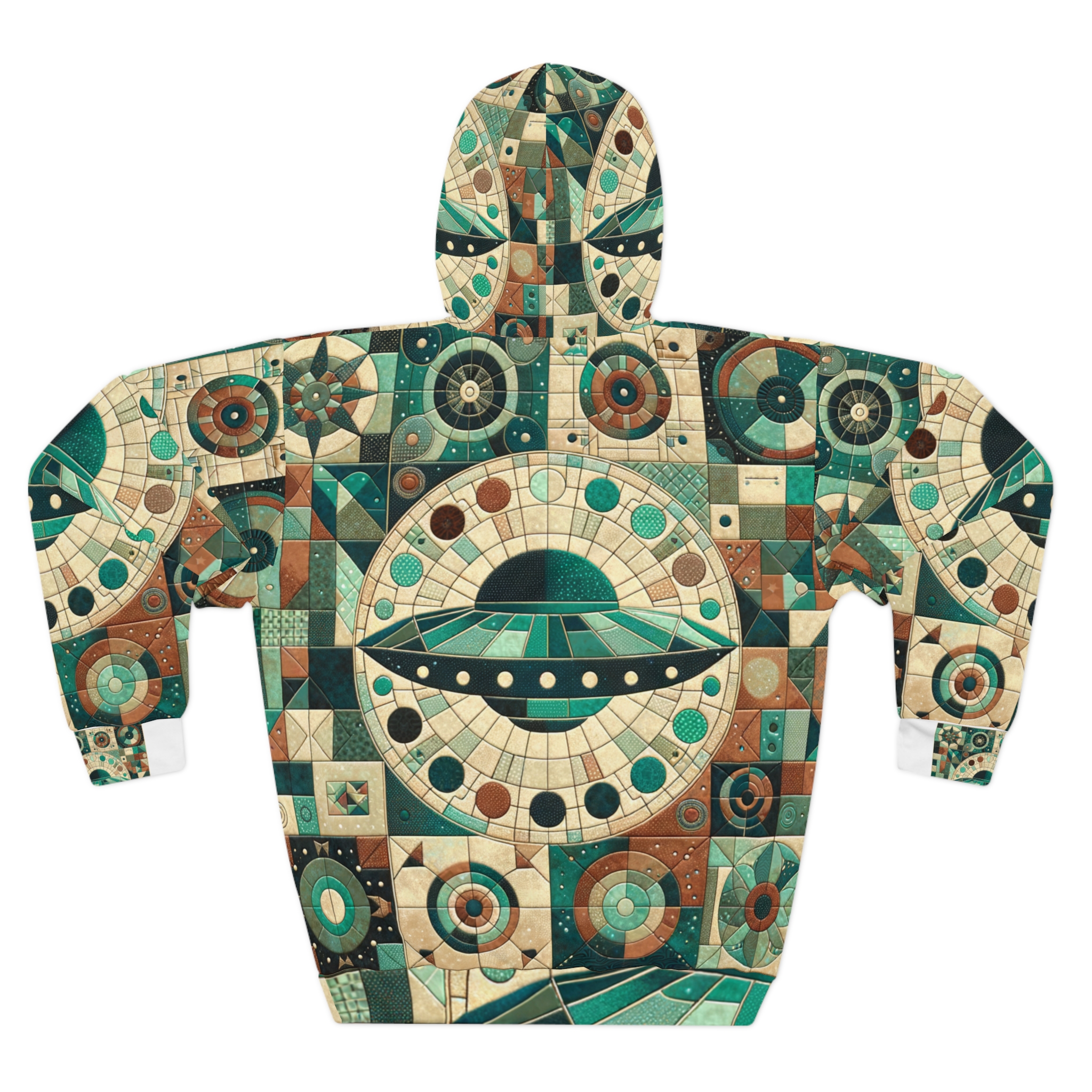 Galactic Voyager UFO Hoodie - Unisex Pullover - Image 2